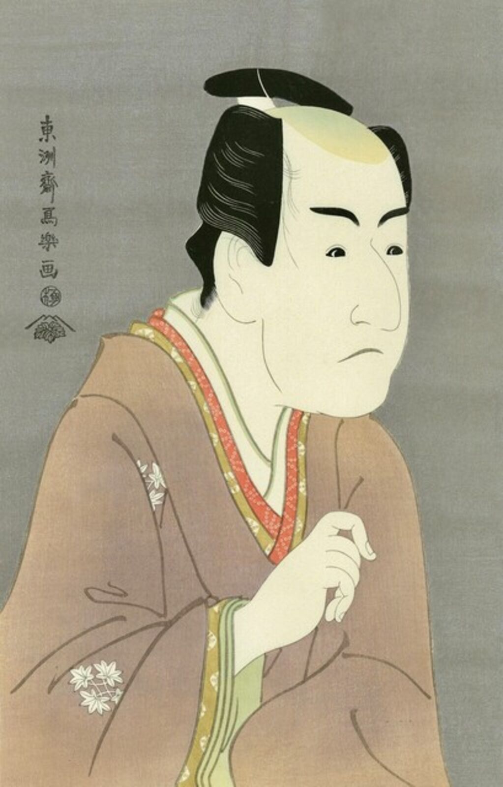 The Actor Ichikawa MonnosukeⅡ as Date no Yosaku by Toshusai Sharaku, 1794