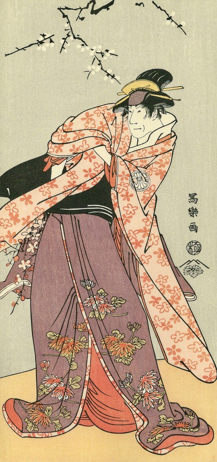 The Actor Segawa Kikunojo Ⅲ as Shirabyoshi Hisakata by Toshusai Sharaku, 1794