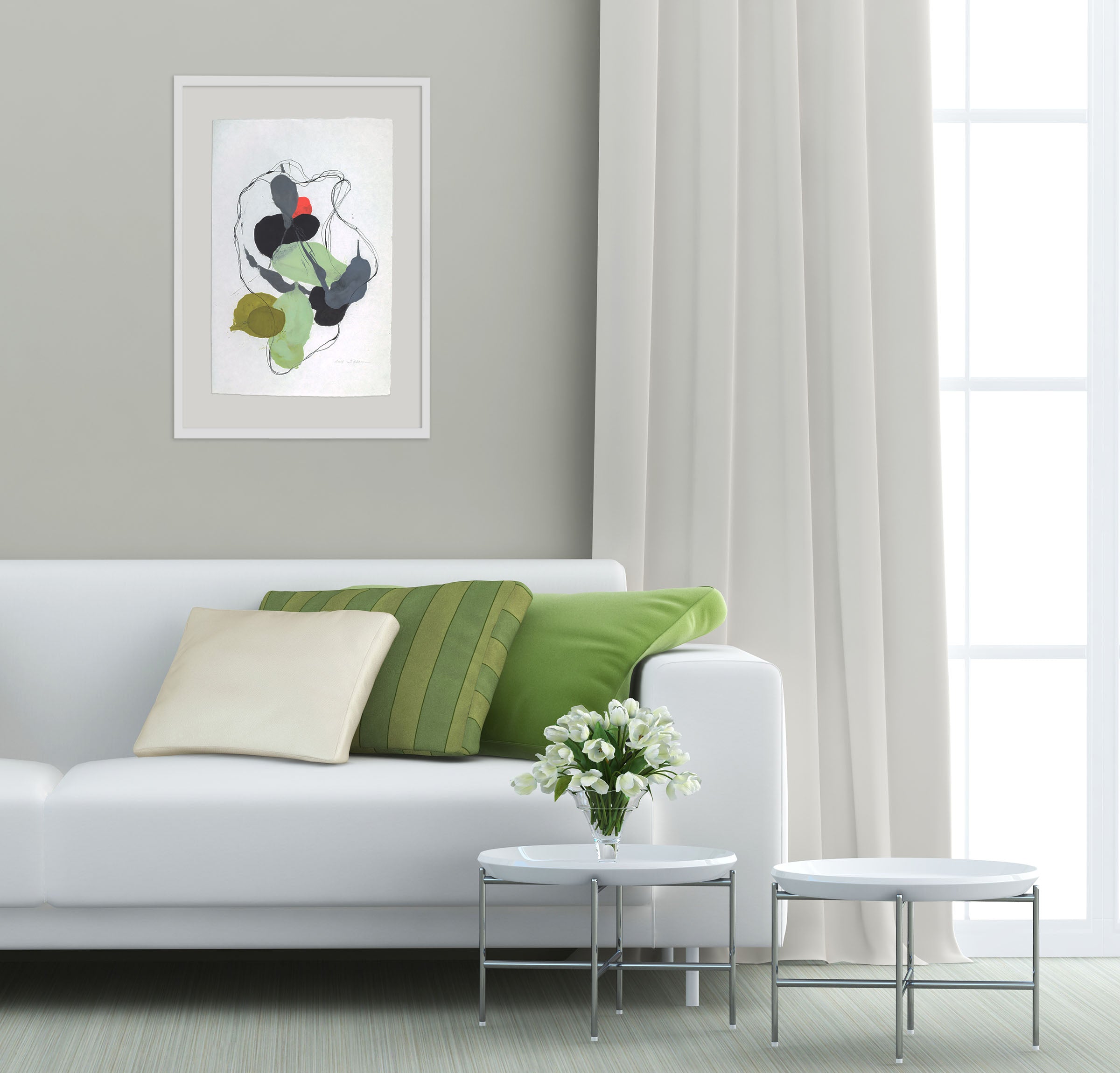 Artwork by Tracey Adams, 0218-10, Made of Pigmented wax and ink on Shikoku paper 