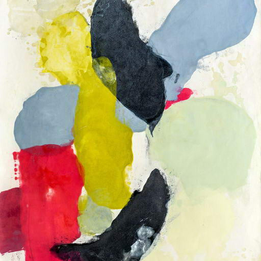 Artwork by Tracey Adams, Guna II, Made of Encaustic on Okawara paper 