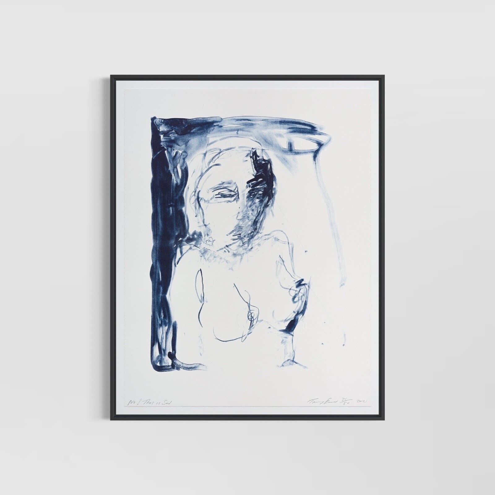 Artwork by Tracey Emin, A Journey To Death (Portfolio of 10), Made of 2 colour lithograph on Somerset Velvet Warm White 400 gsm 