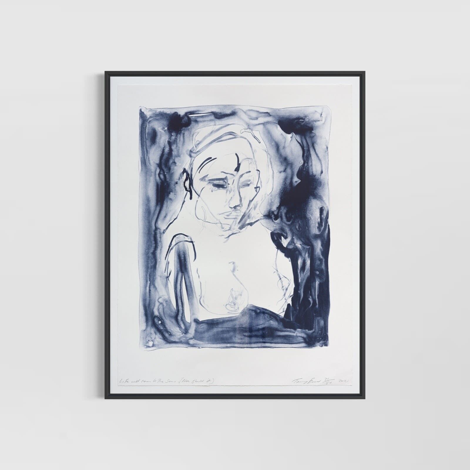 Artwork by Tracey Emin, A Journey To Death (Portfolio of 10), Made of 2 colour lithograph on Somerset Velvet Warm White 400 gsm 