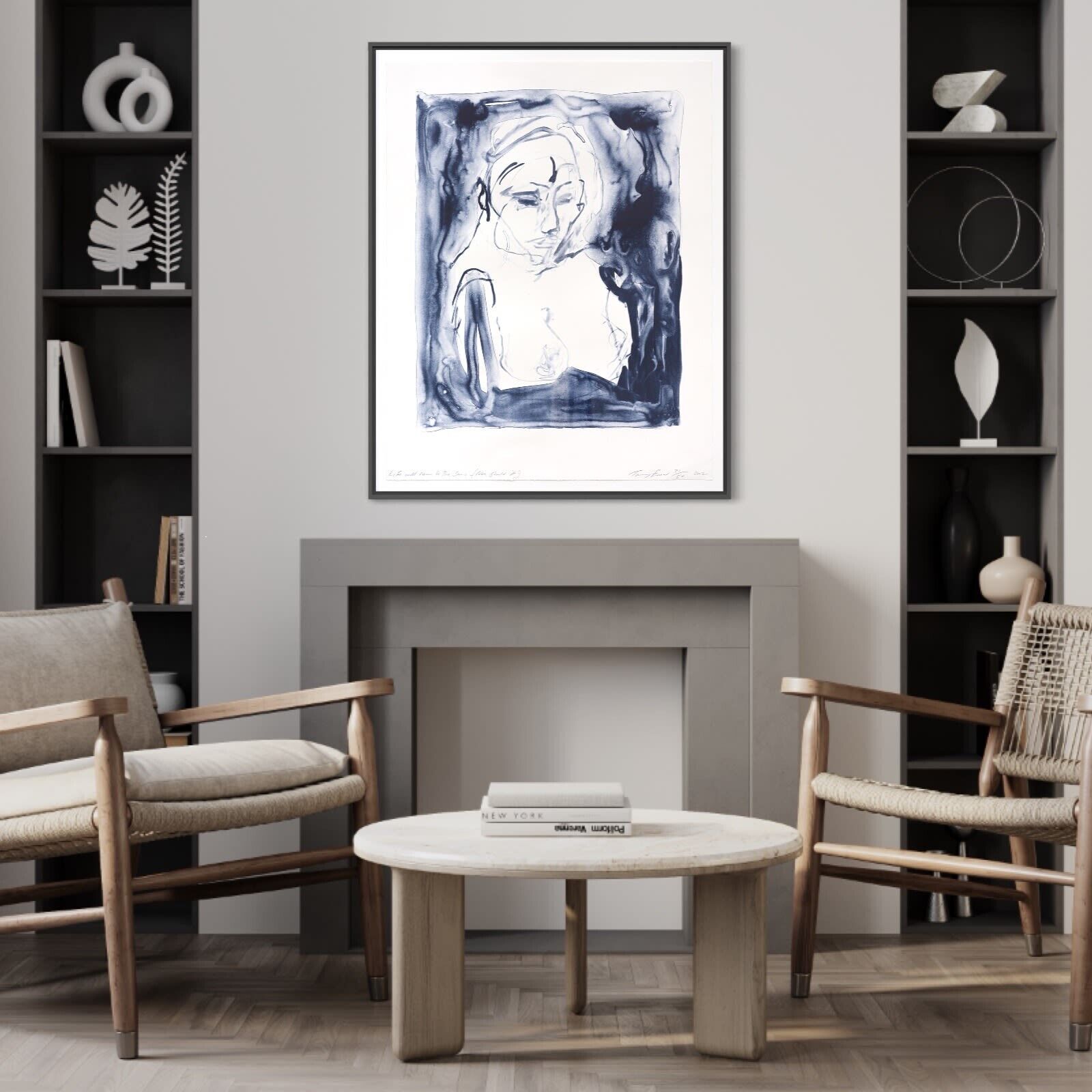 Artwork by Tracey Emin, Life Will never be The Same (Nor should it), (from A Journey To Death), Made of Colour lithographs on Somerset Velvet Warm White 400gsm 