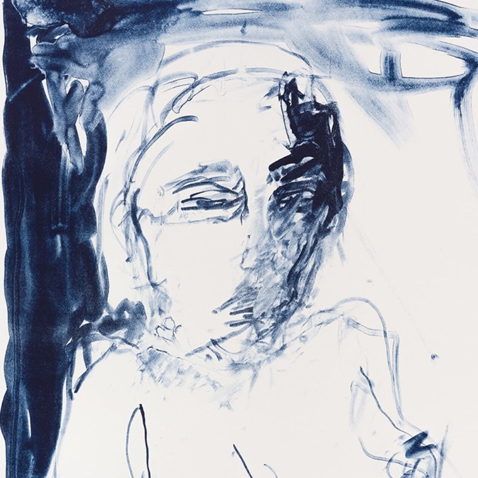 Artwork by Tracey Emin, No! This is sad (from A Journey To Death), Made of Colour lithographs on Somerset Velvet Warm White 400gsm 