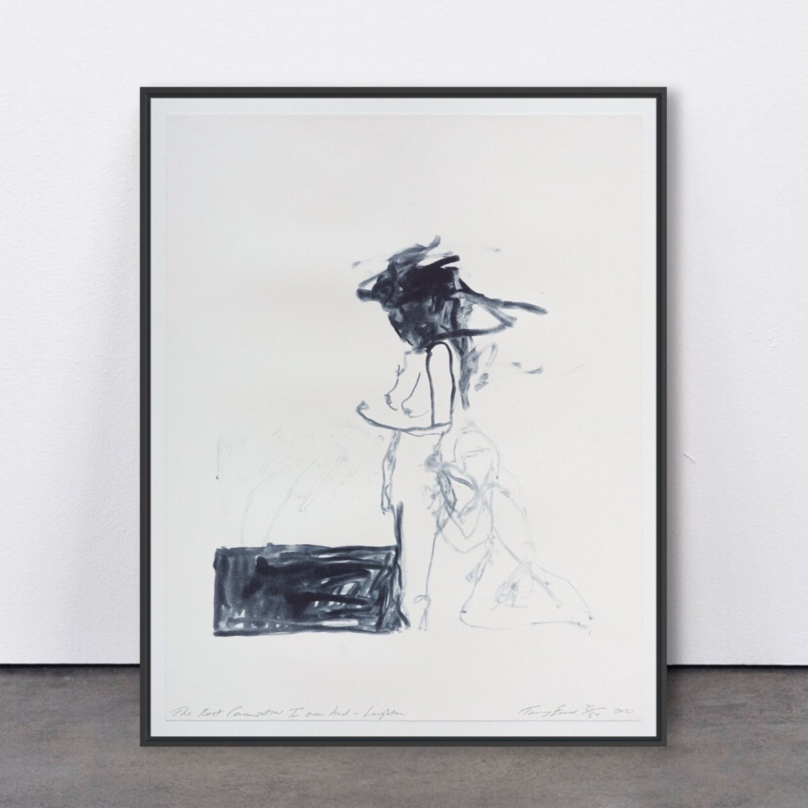 Artwork by Tracey Emin, The Best Conversation I ever had – Laughter (from A Journey To Death), Made of Colour lithographs on Somerset Velvet Warm White 400gsm 