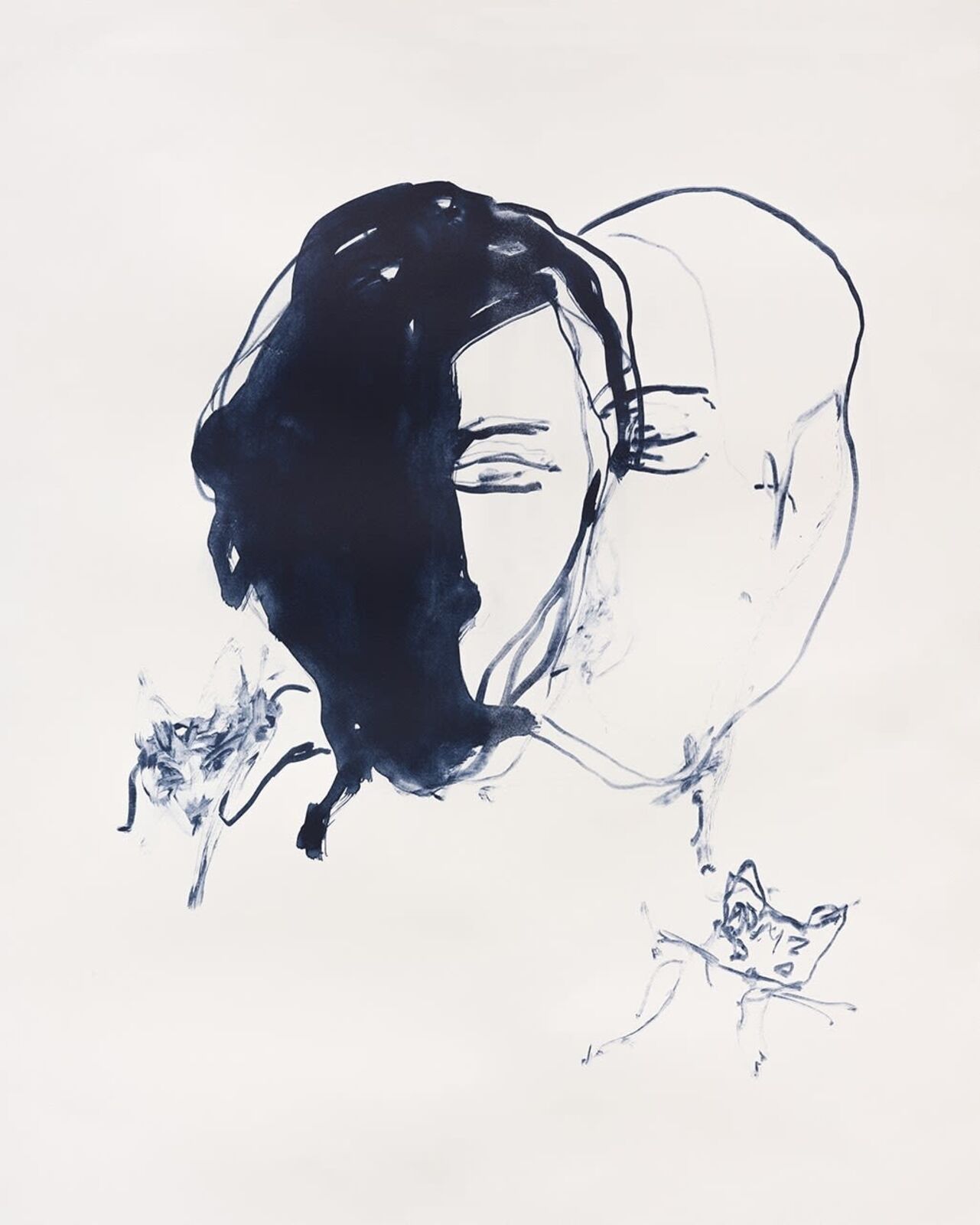 Then I wasn’t Alone Life was here (from A Journey To Death) by Tracey Emin, 2021