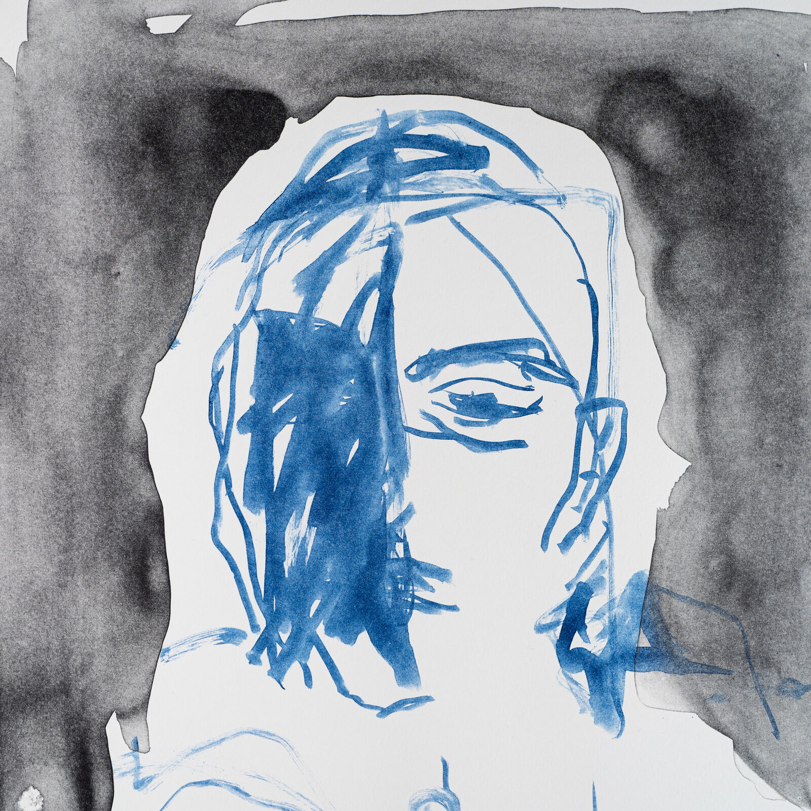 Artwork by Tracey Emin, These Feelings Were True II, Made of 2 colour lithograph on Somerset Velvet Warm White 400gsm 