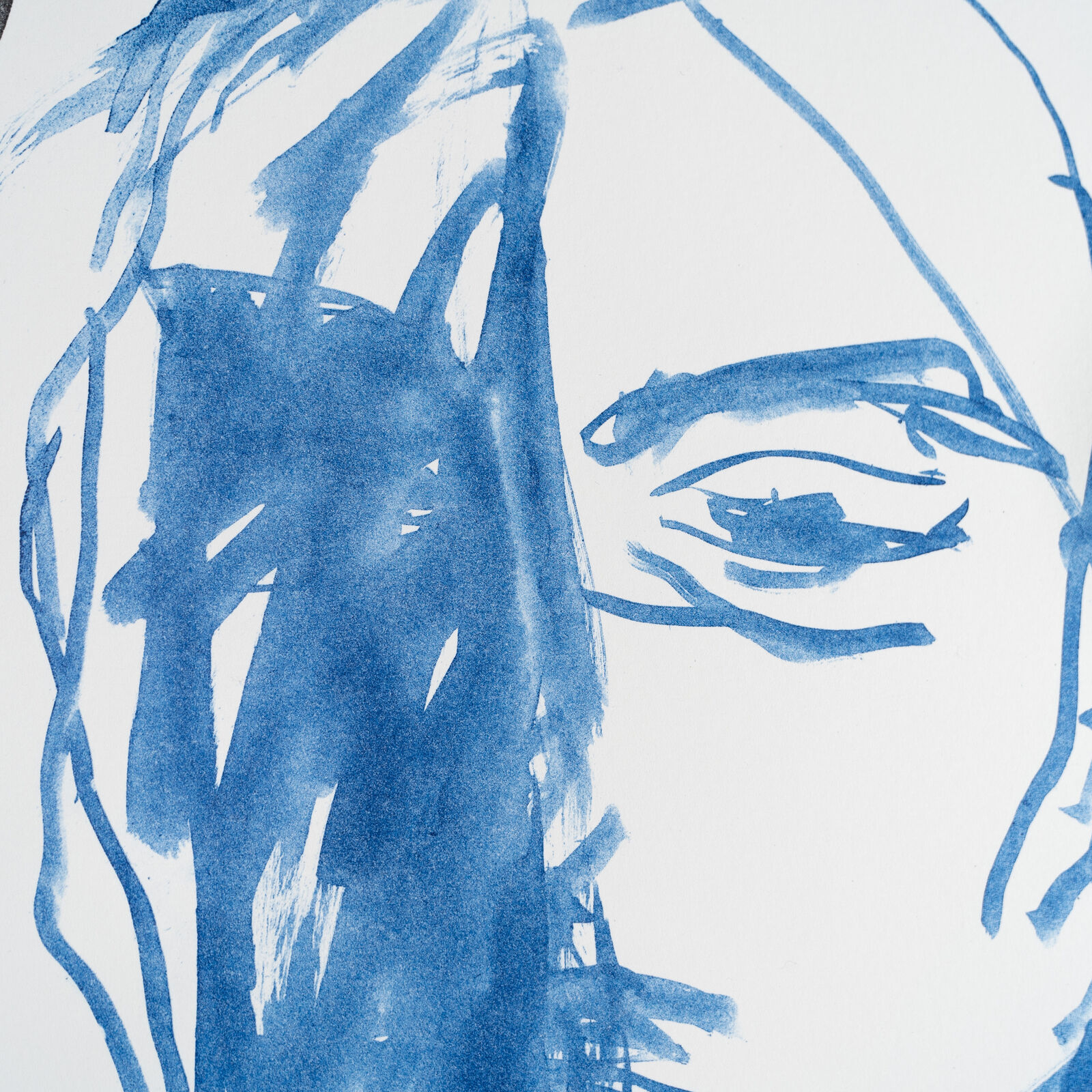 Artwork by Tracey Emin, These Feelings Were True II, Made of 2 colour lithograph on Somerset Velvet Warm White 400gsm 