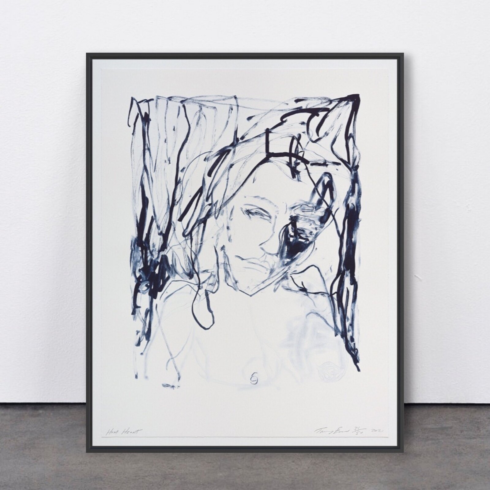 Hurt Heart (from A Journey To Death) by Tracey Emin, 2021