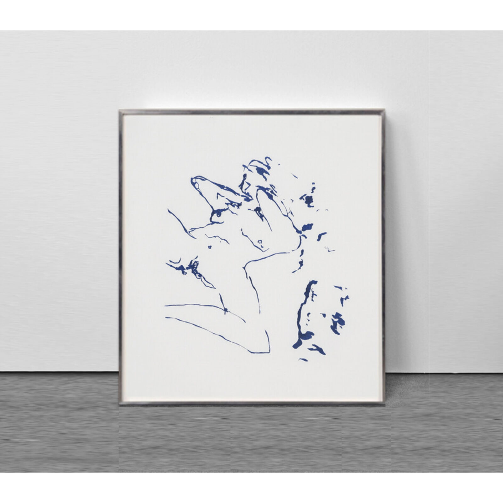 Artwork by Tracey Emin, The Beginning of Me, Made of Three colour screen print on cotton fabric 