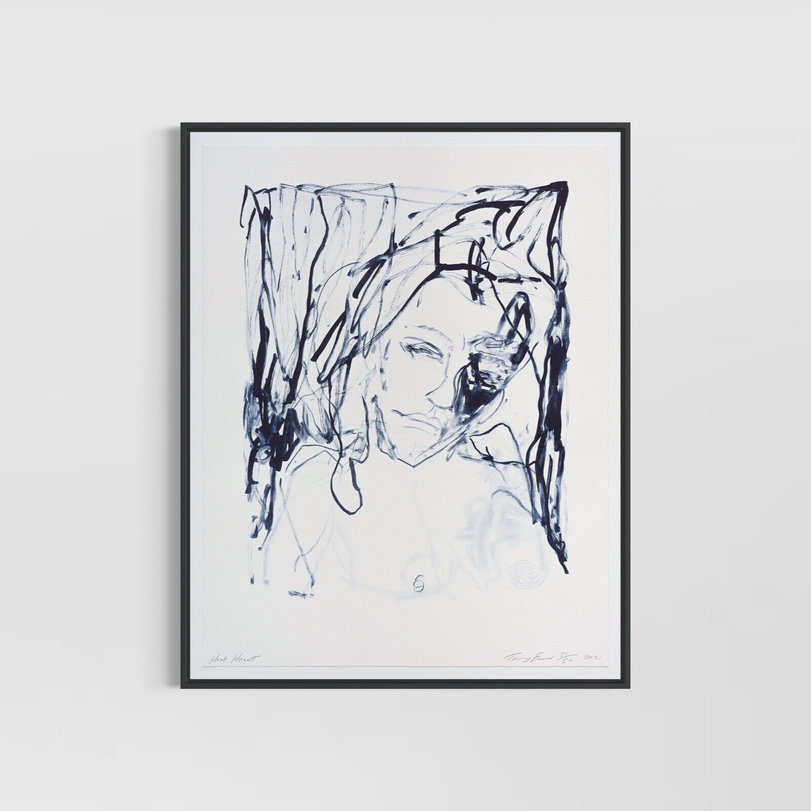 Artwork by Tracey Emin, A Journey To Death (Portfolio of 10), Made of 2 colour lithograph on Somerset Velvet Warm White 400 gsm 