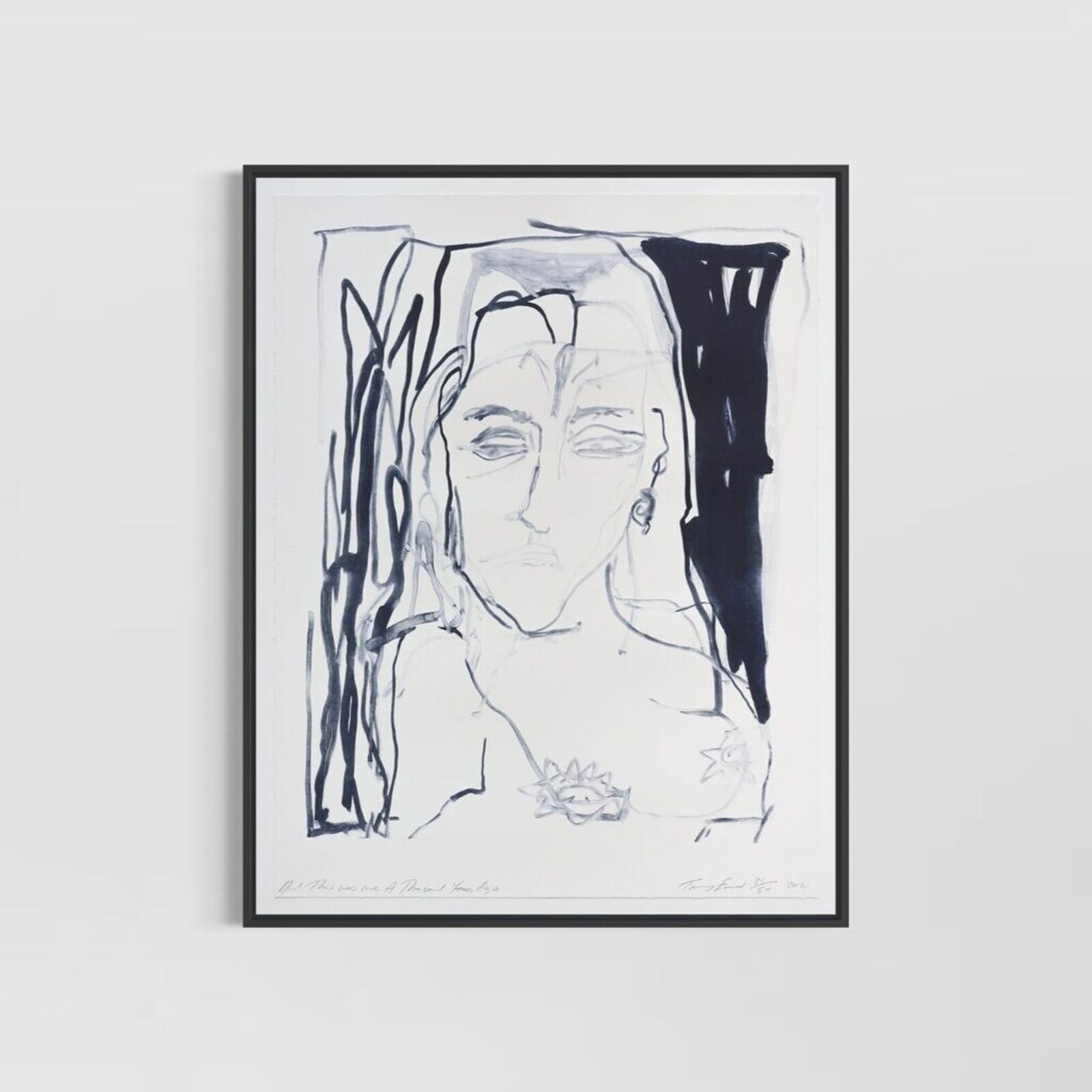 And This was me A Thousand Years Ago (from a Journey To Death) by Tracey Emin, 2021