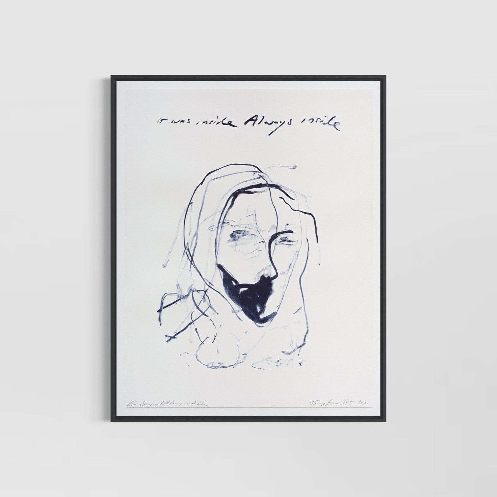 Even Saying Nothing Is a Lie (from A Journey To Death) by Tracey Emin, 2021