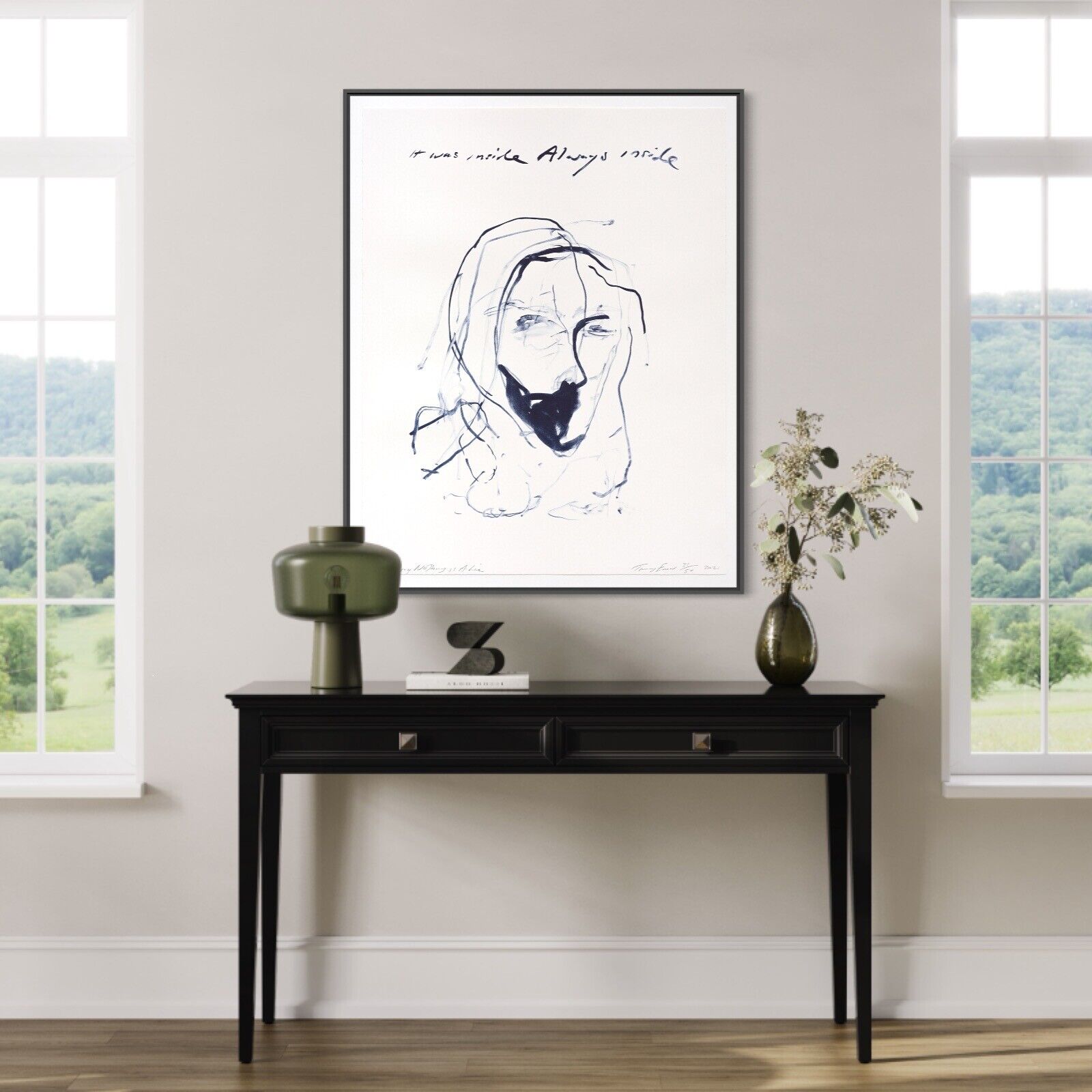 Artwork by Tracey Emin, Even Saying Nothing Is a Lie (from A Journey To Death), Made of Colour lithographs on Somerset Velvet Warm White 400gsm 