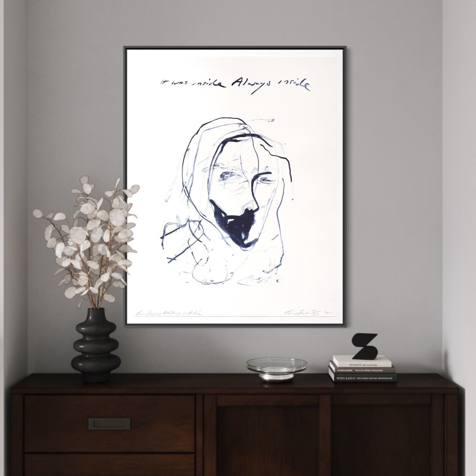 Artwork by Tracey Emin, Even Saying Nothing Is a Lie (from A Journey To Death), Made of Colour lithographs on Somerset Velvet Warm White 400gsm 