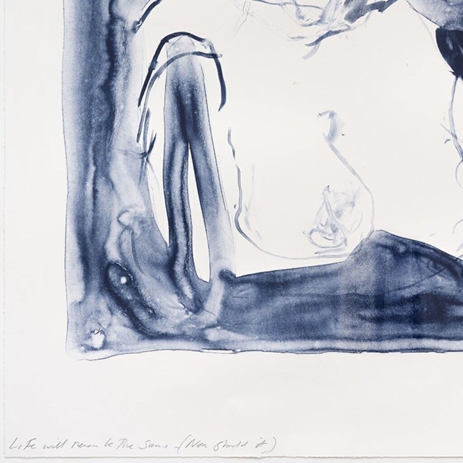 Artwork by Tracey Emin, Life Will never be The Same (Nor should it), (from A Journey To Death), Made of Colour lithographs on Somerset Velvet Warm White 400gsm 