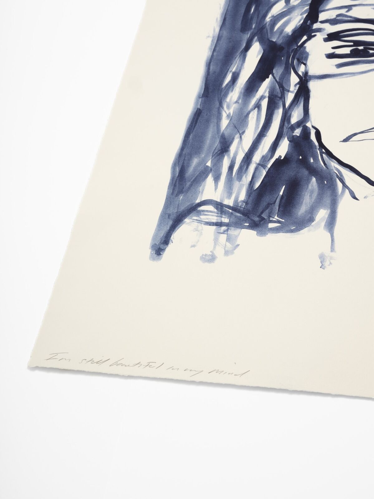Artwork by Tracey Emin, National Portrait Gallery Portfolio, Made of 1 colour lithograph on Somerset Warm White 400gsm 