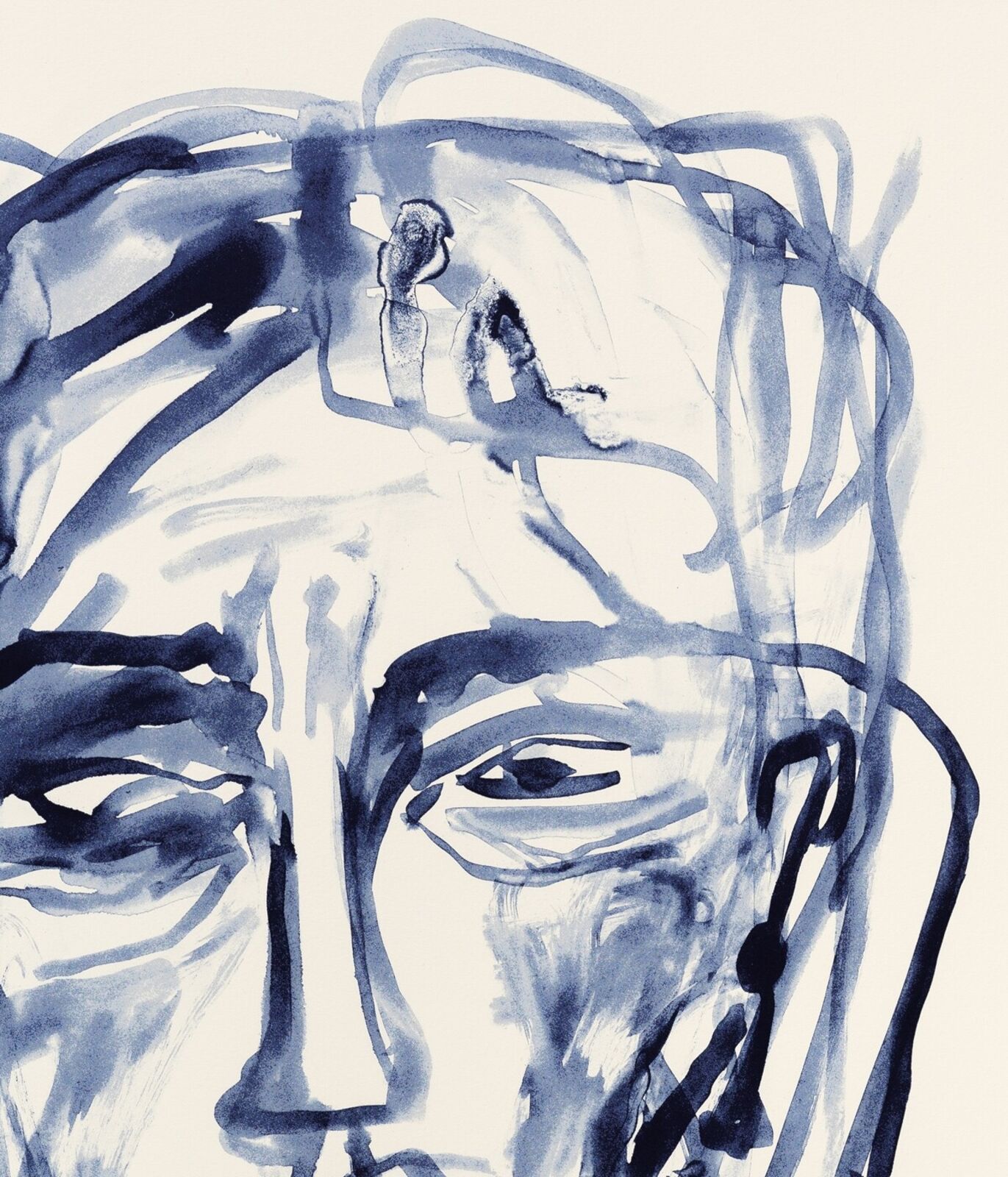 Artwork by Tracey Emin, National Portrait Gallery Portfolio, Made of 1 colour lithograph on Somerset Warm White 400gsm 