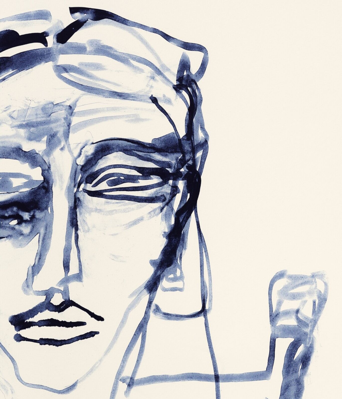 Artwork by Tracey Emin, National Portrait Gallery Portfolio, Made of 1 colour lithograph on Somerset Warm White 400gsm 