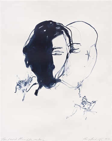 Artwork by Tracey Emin, Then I wasn’t Alone Life was here, Made of 2 colour lithographs on Somerset Velvet Warm White 400gsm 