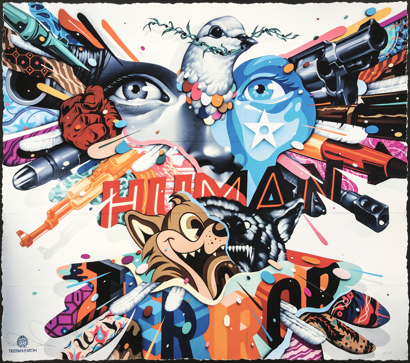 A poster with a bunch of different things on it.