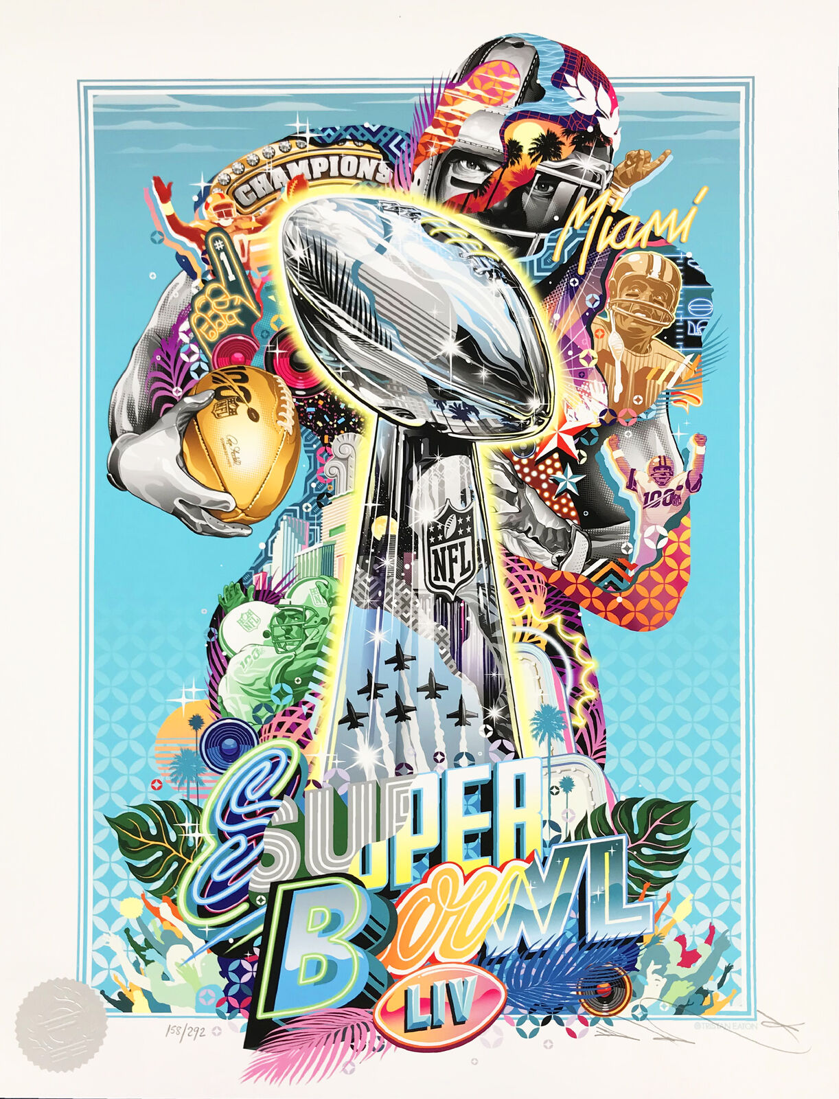 SUPER BOWL LIV by Tristan Eaton, 2020