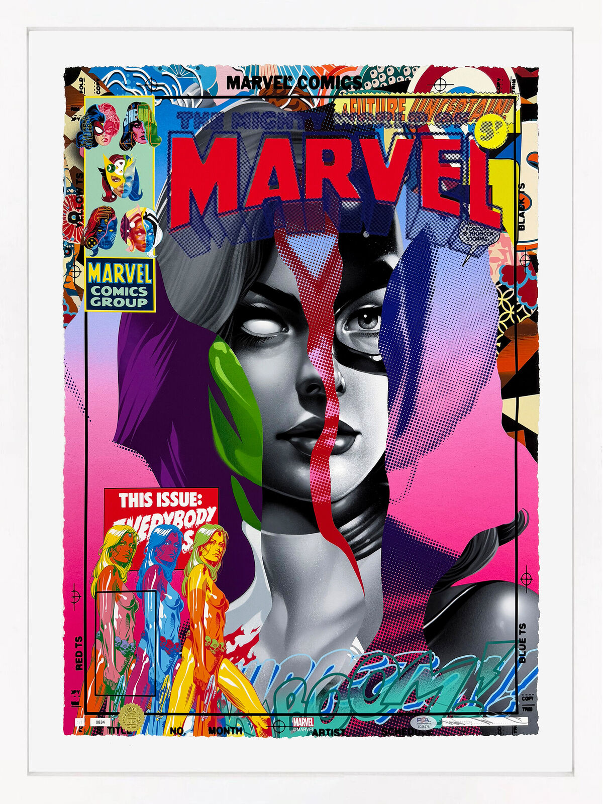 Women Of Marvel: The Portrait Collection #834 (unique 1/1) by Tristan Eaton, 2024