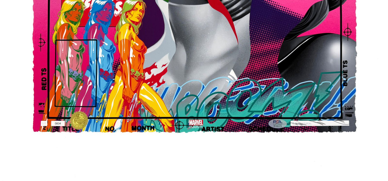 Artwork by Tristan Eaton, Women Of Marvel: The Portrait Collection #834 (unique 1/1), Made of Giclee On Paper 