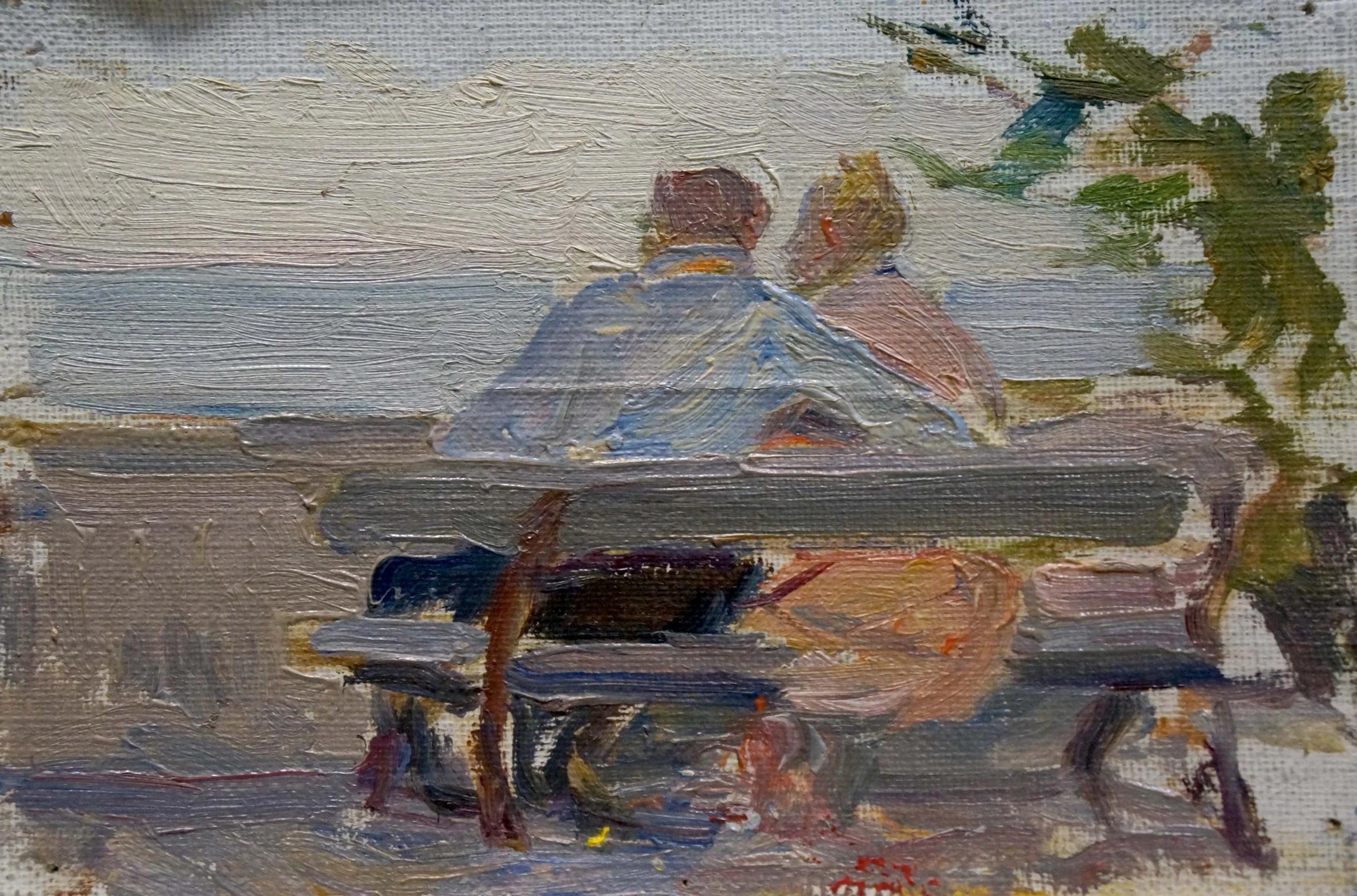 Couple on vacation by Valentina Petrovna Tsvetkova, null