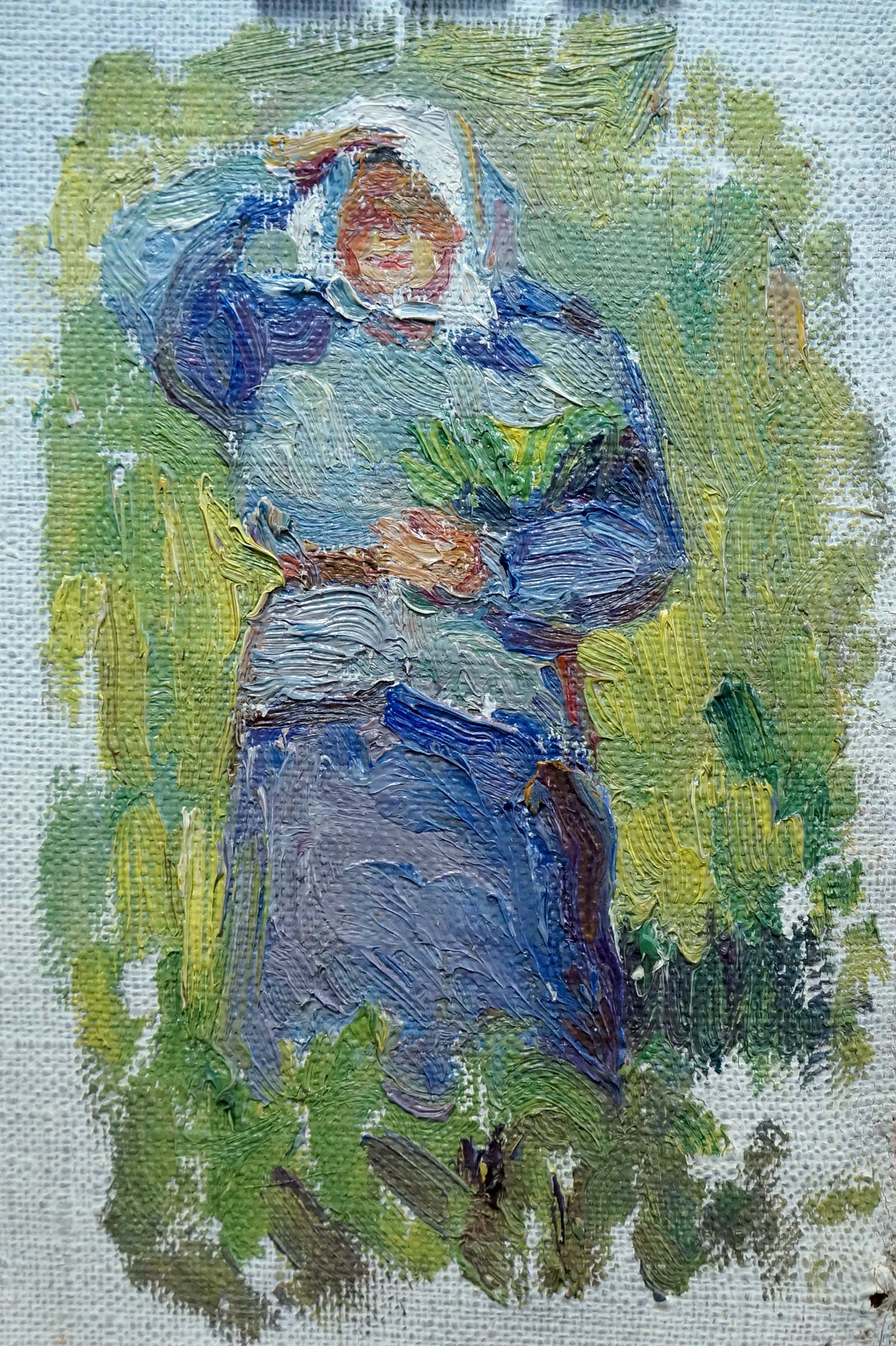 Grandmother's portrait by Valentina Petrovna Tsvetkova, null