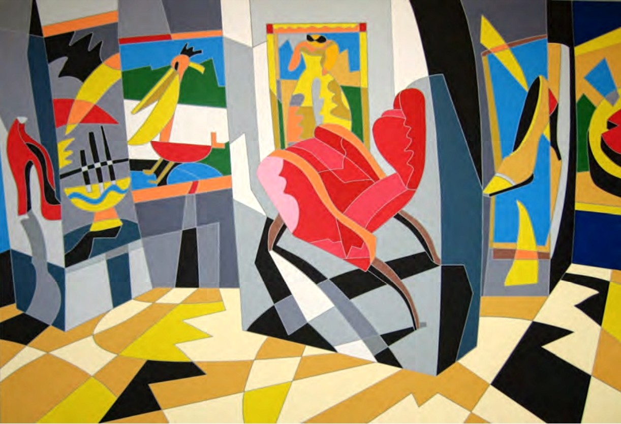 Scarpette rosse due by Ugo Nespolo, 2009