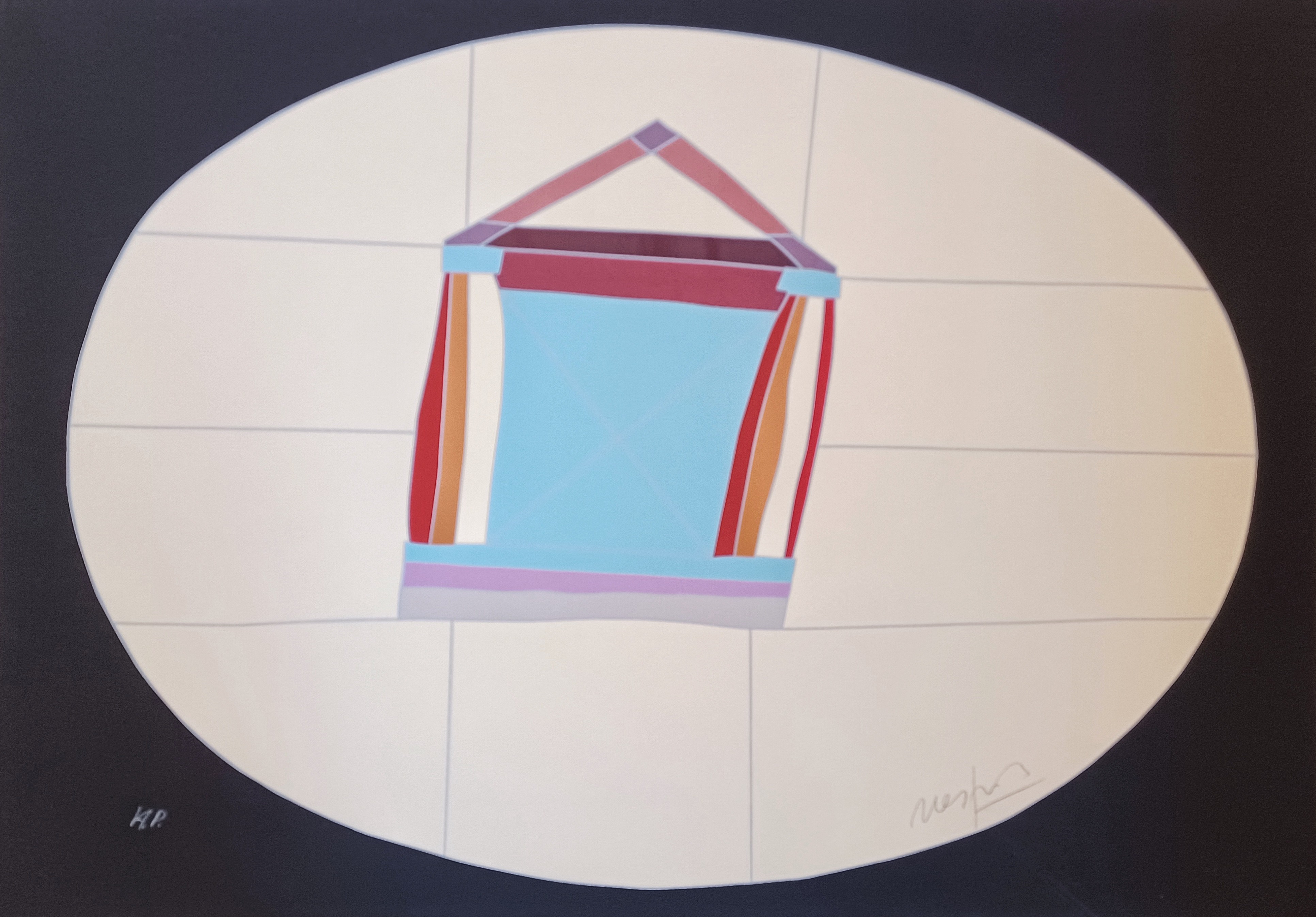 Senza titolo by Ugo Nespolo, circa 1985
