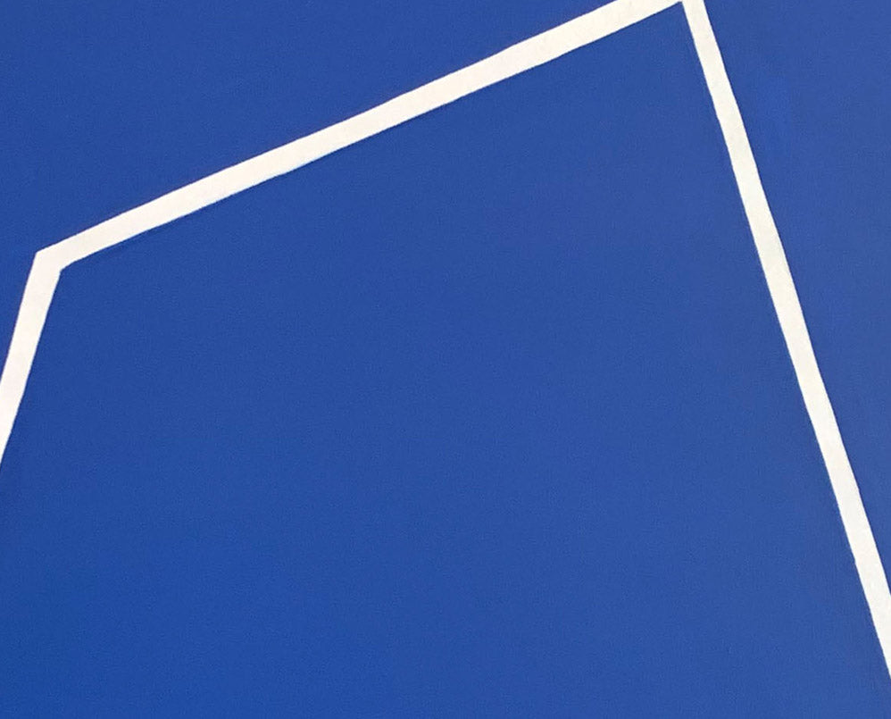 Artwork by Ulla Pedersen, Untitled Blue 2009, Made of Acrylic on canvas 
