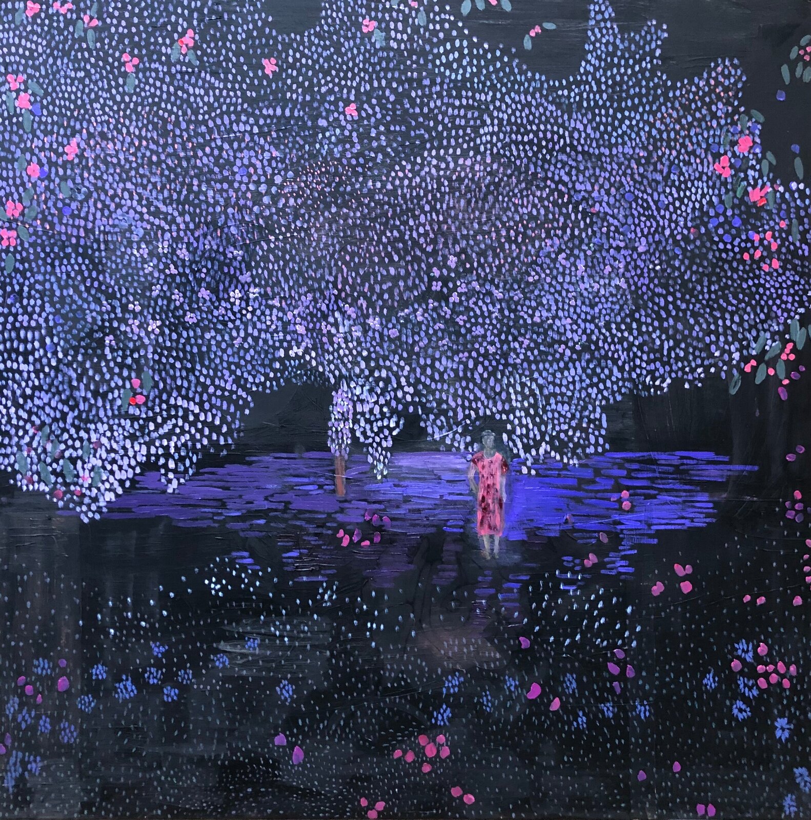 Young Woman Under the Apple Tree II by Ulla Scheinemann, 2023