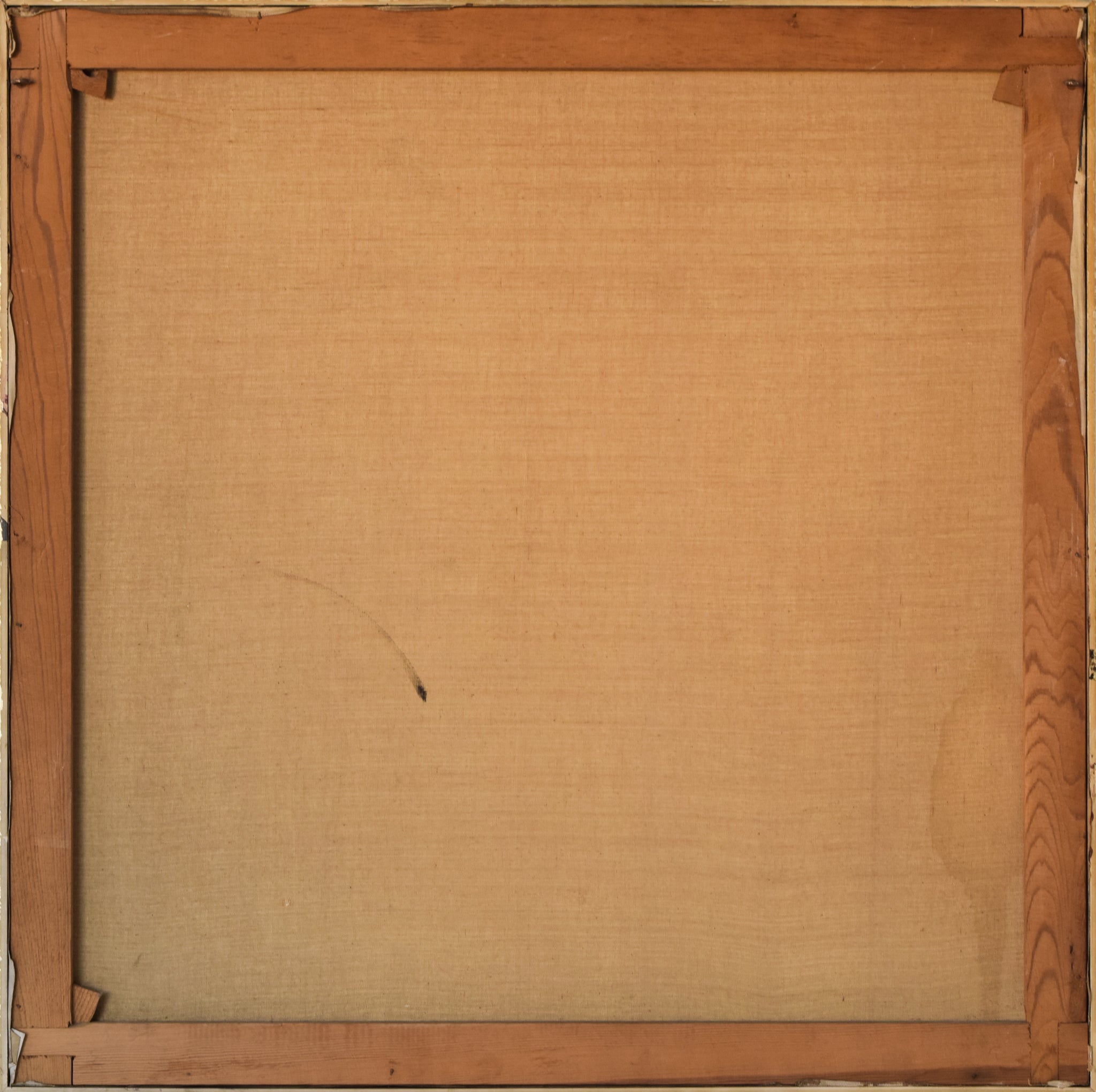 A painting of a room with a lot of different things on it.