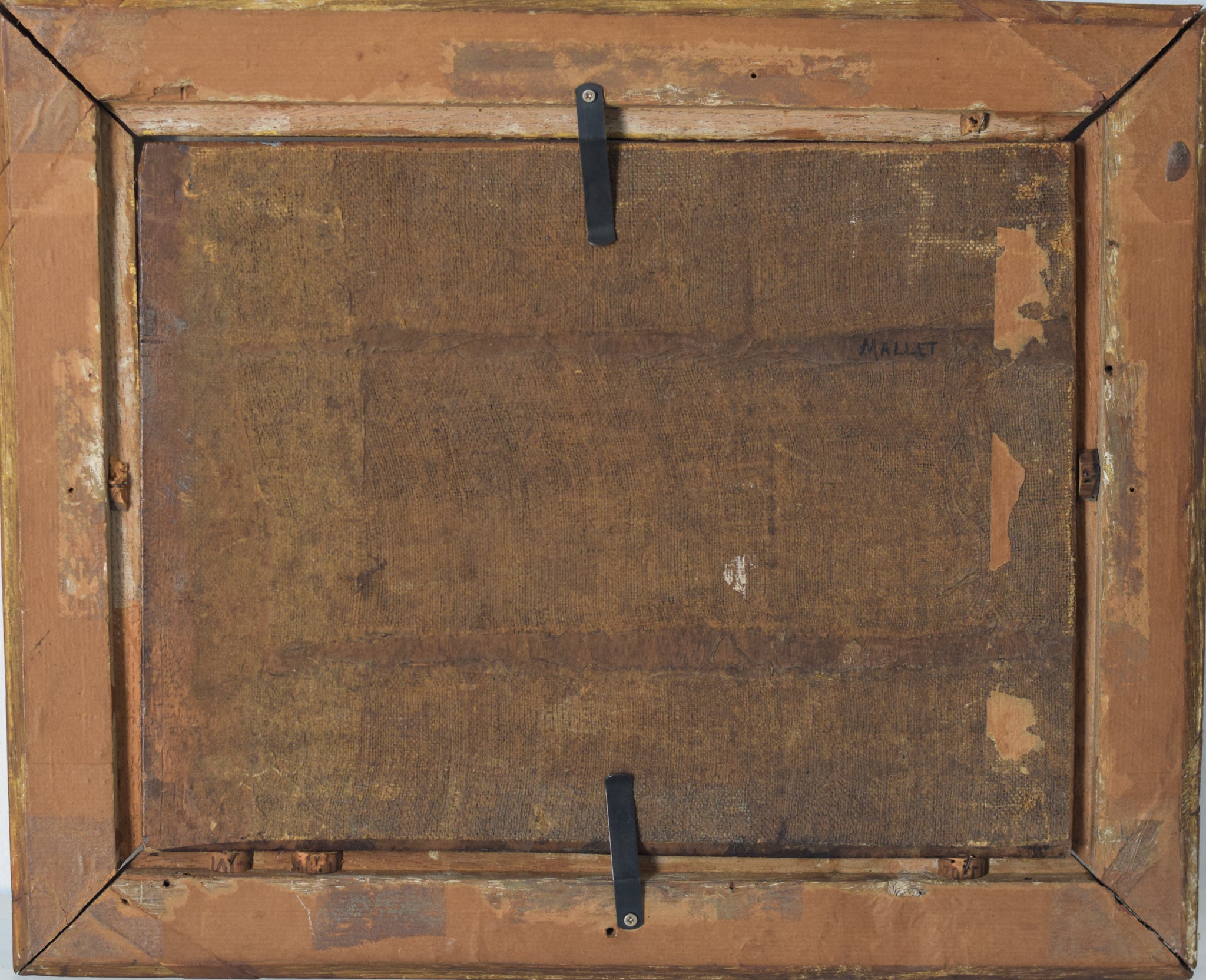 A painting of a woman sitting on a couch with two children.