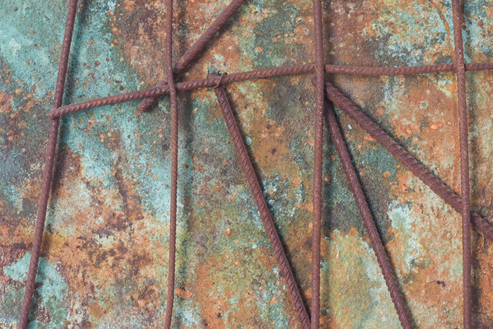 Artwork by Unknown, Abstract Assemblage, Made of Oil on canvas 