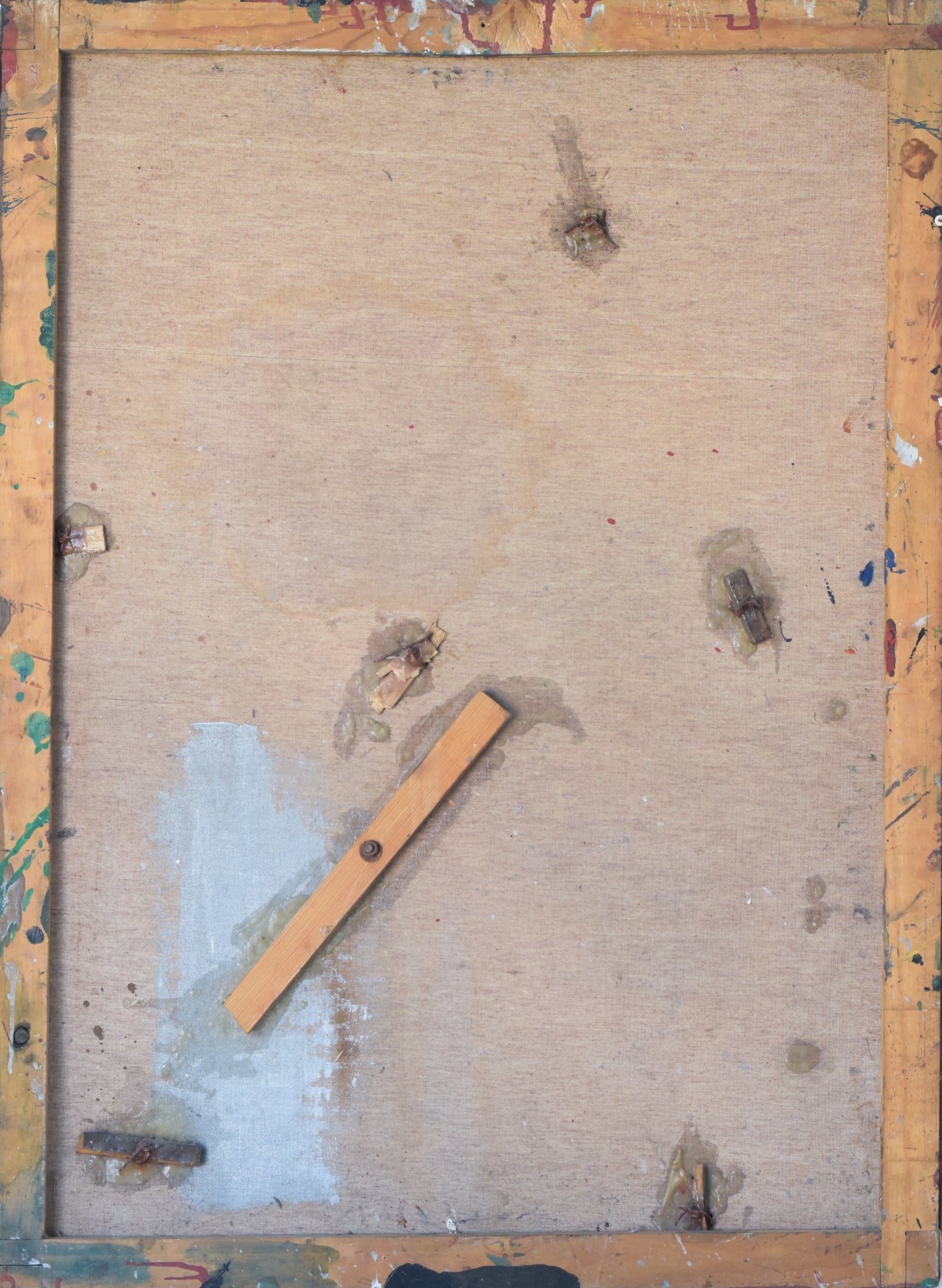 Artwork by Unknown, Abstract Assemblage, Made of Oil on canvas 