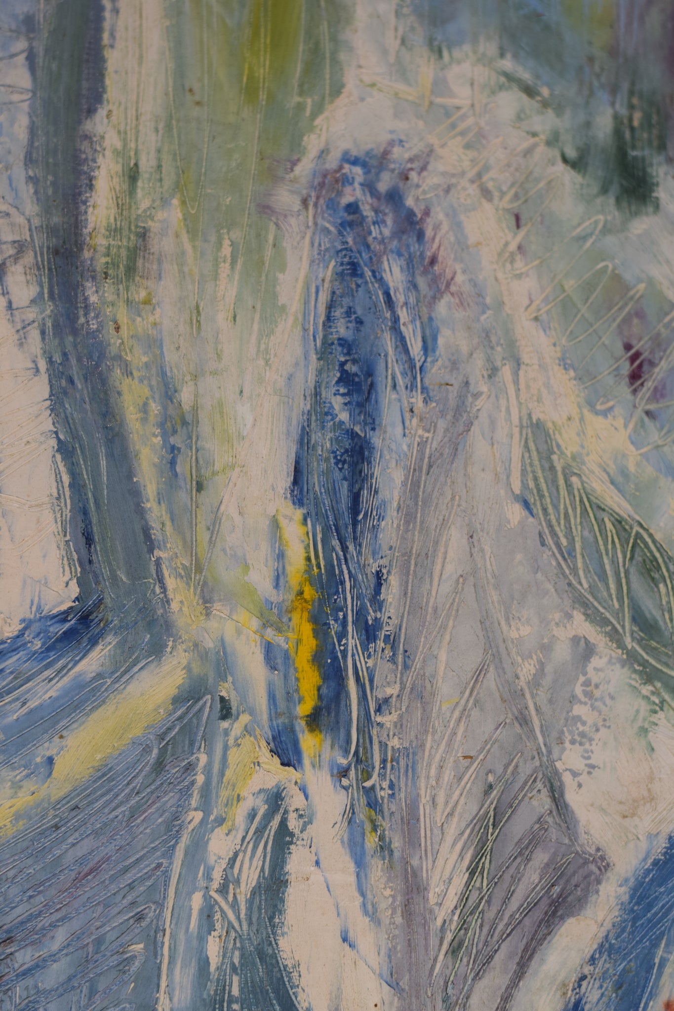 Artwork by Unknown, Abstract Birds, Made of Oil on board 