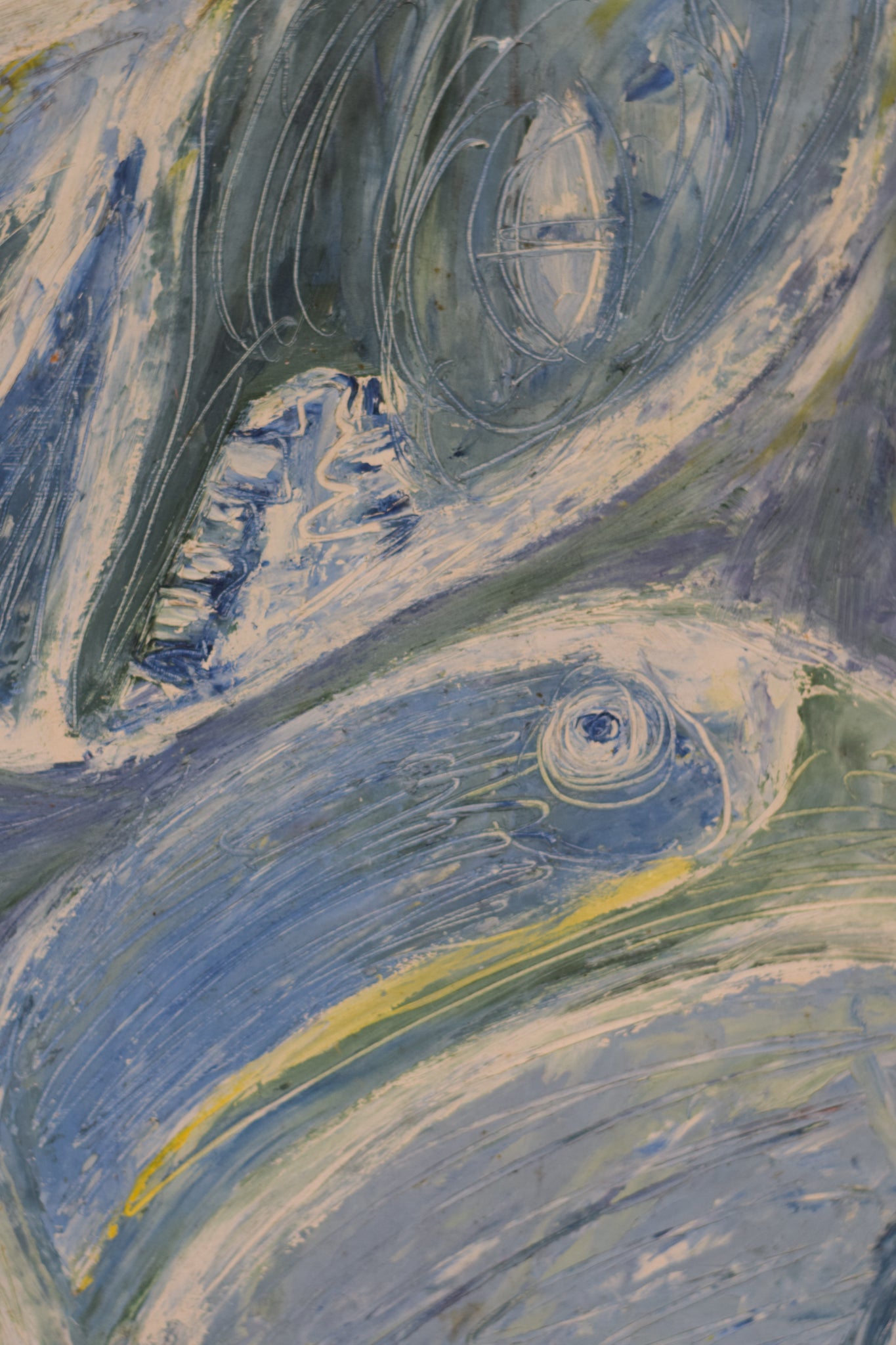 Artwork by Unknown, Abstract Birds, Made of Oil on board 