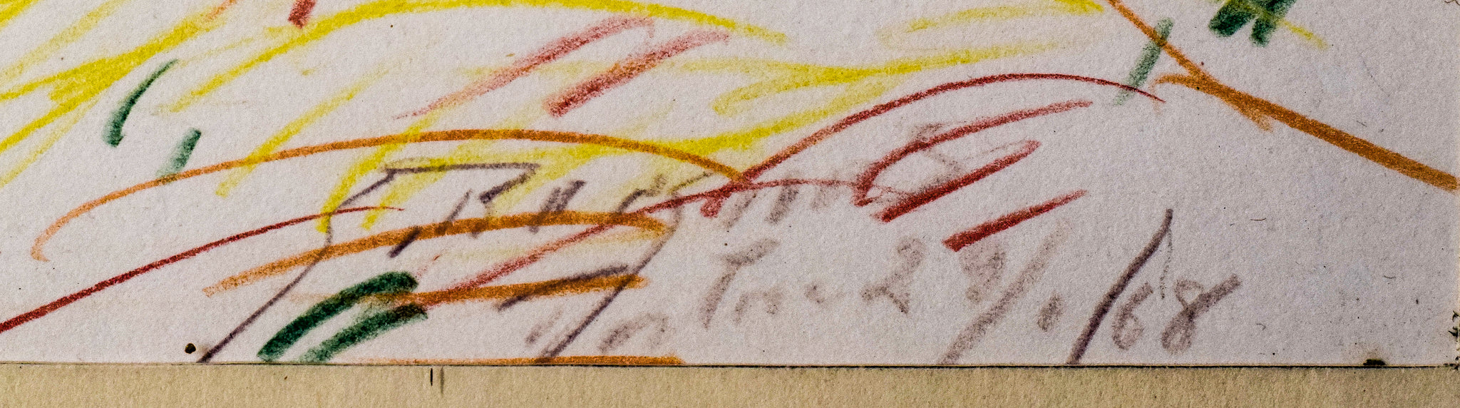 Artwork by Unknown, Abstract Expressionist - Landscape Drawing, Made of Graphite on paper 