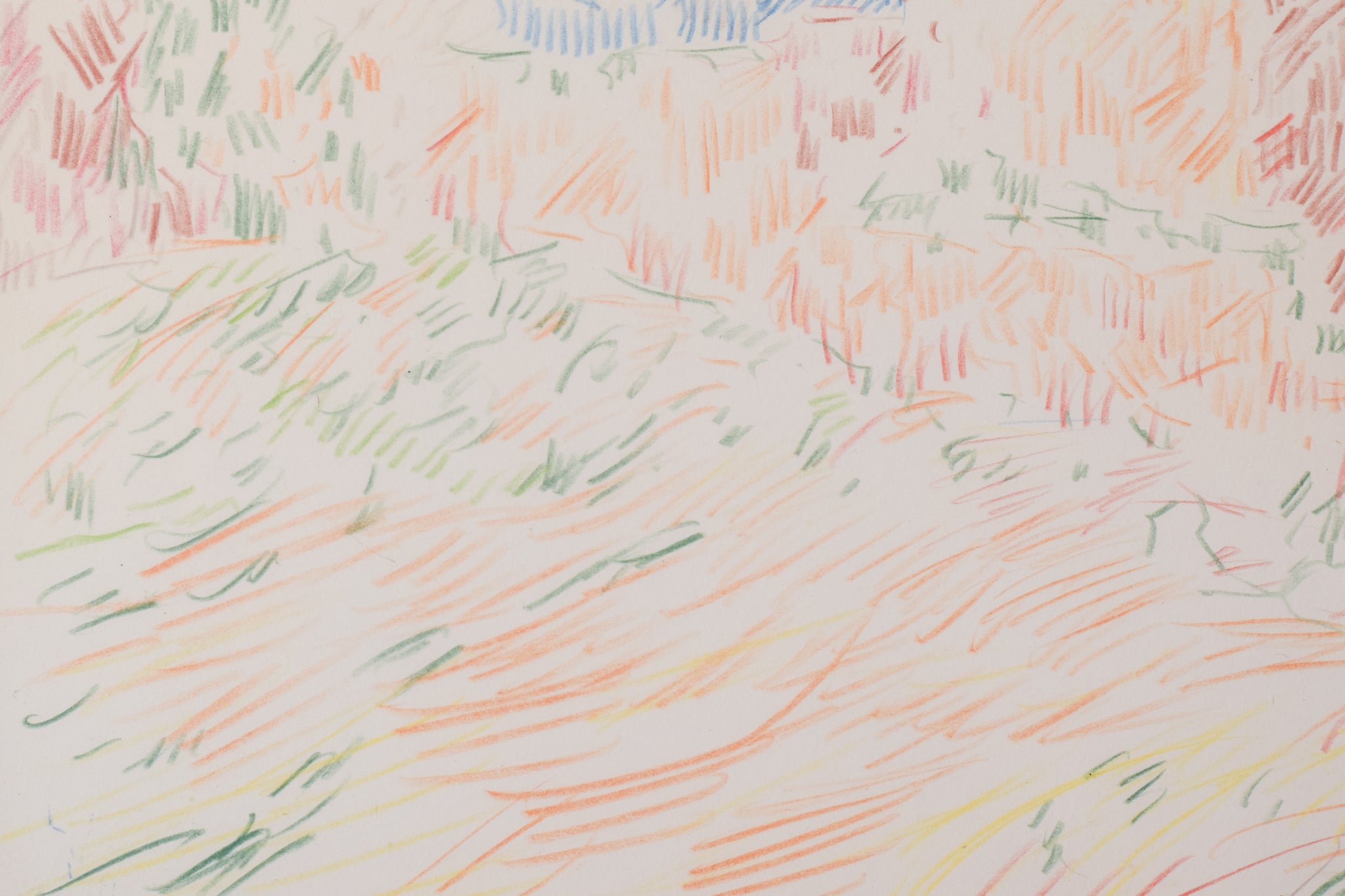 Artwork by Unknown, Abstract Expressionist - Landscape Drawing, Made of Graphite on paper 