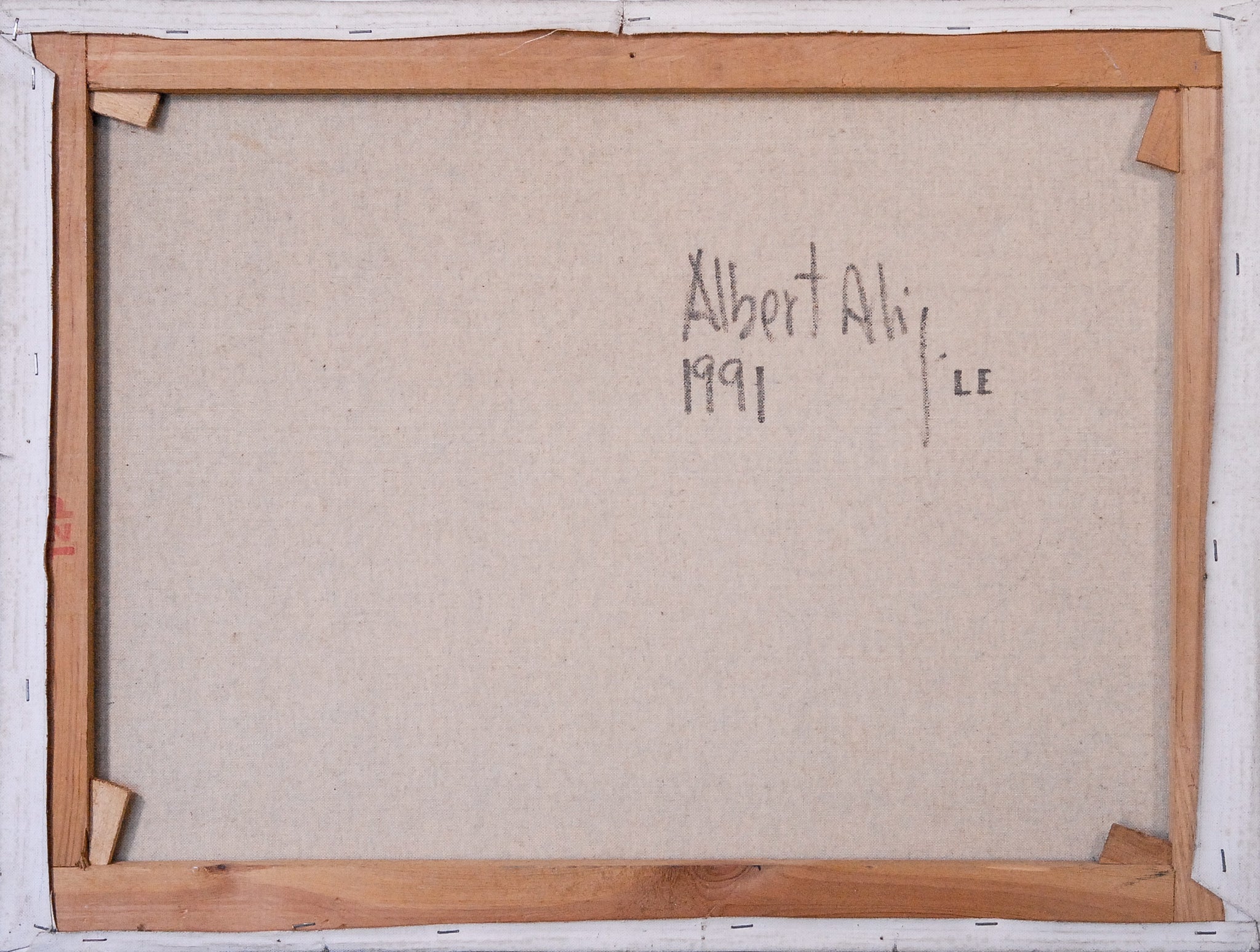 A painting of a snowy landscape with boats in the water.