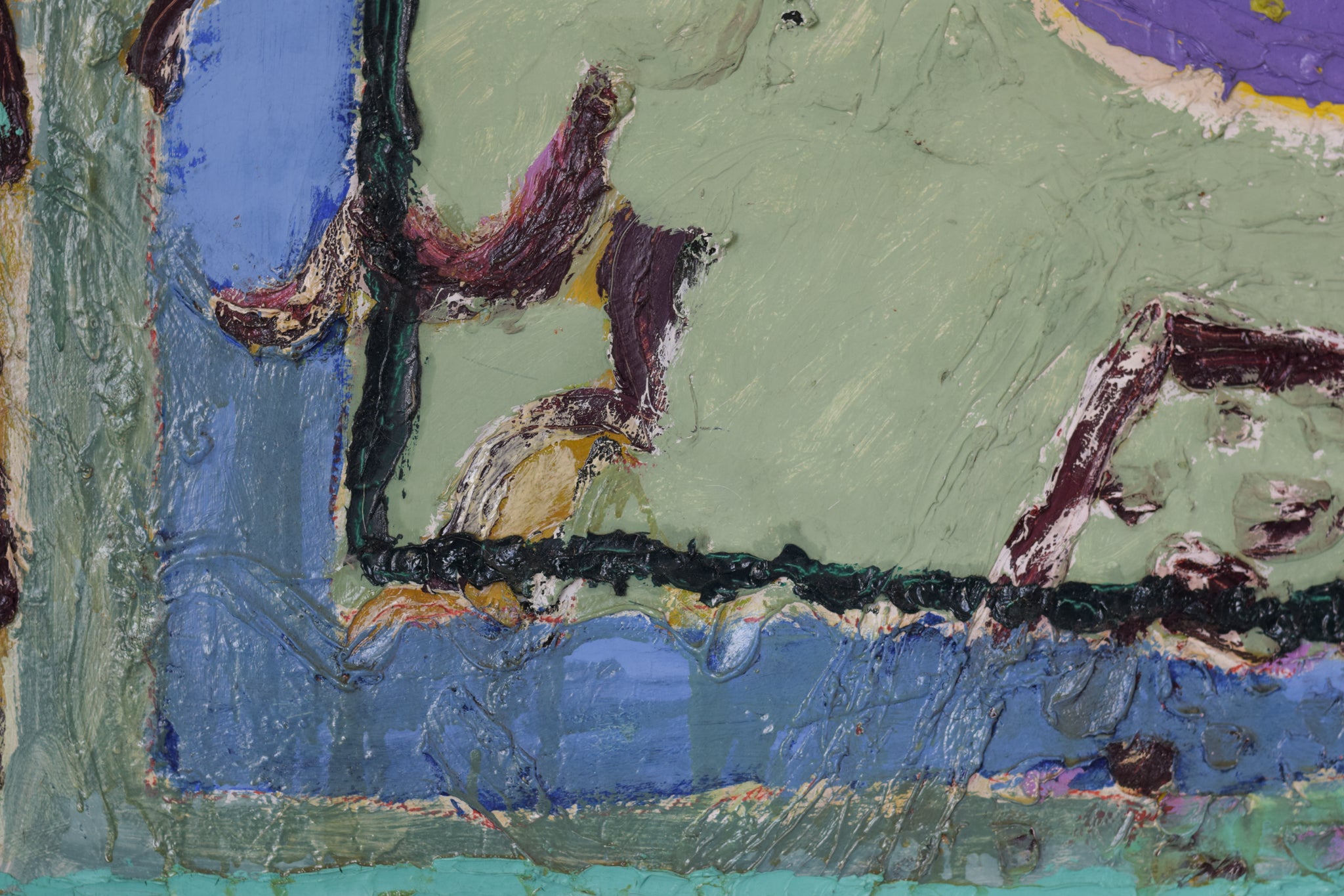 Artwork by Unknown, Abstract Painting in a Modernist Style, Made of Oil on canvas 