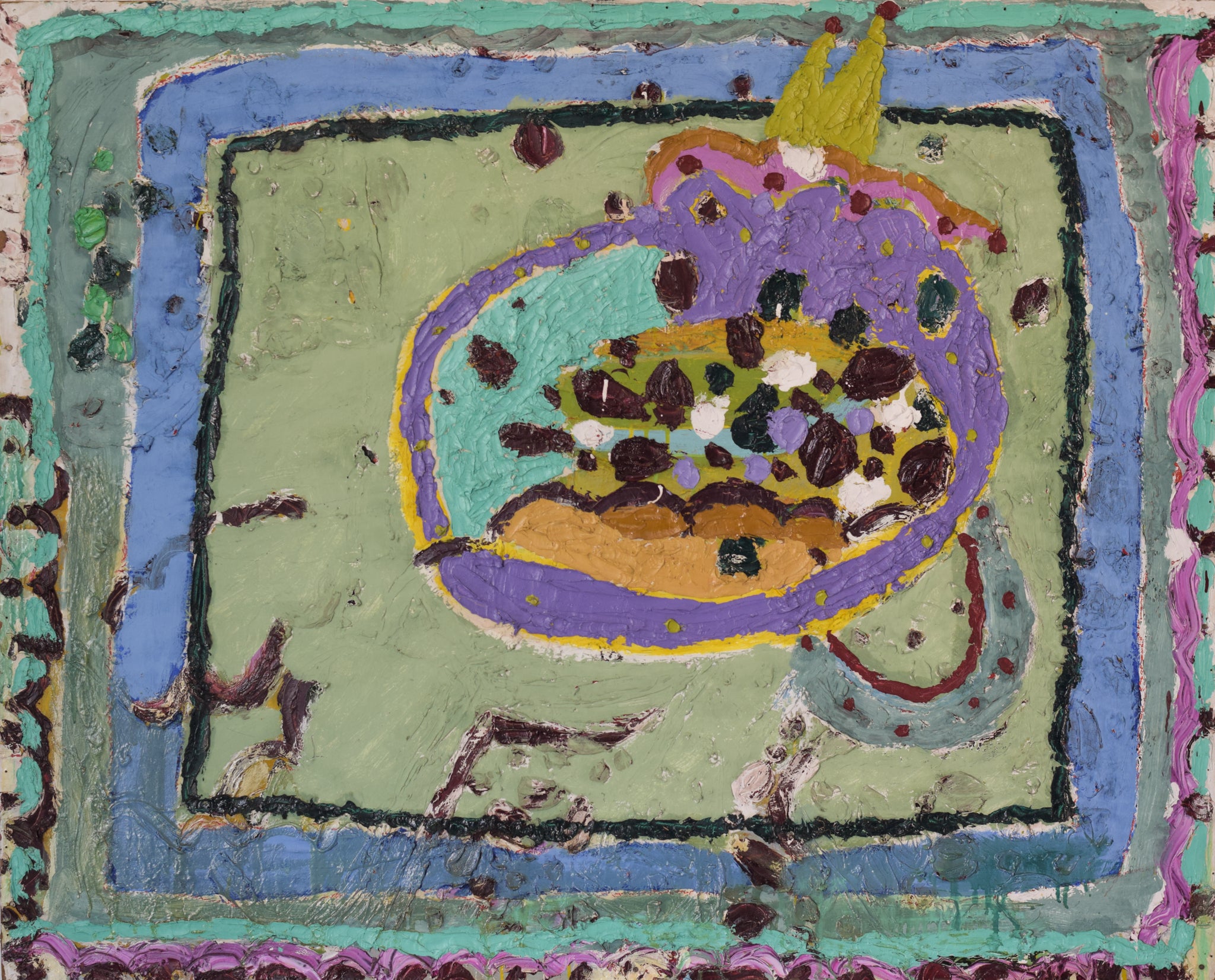 Abstract Painting in a Modernist Style by Unknown, null