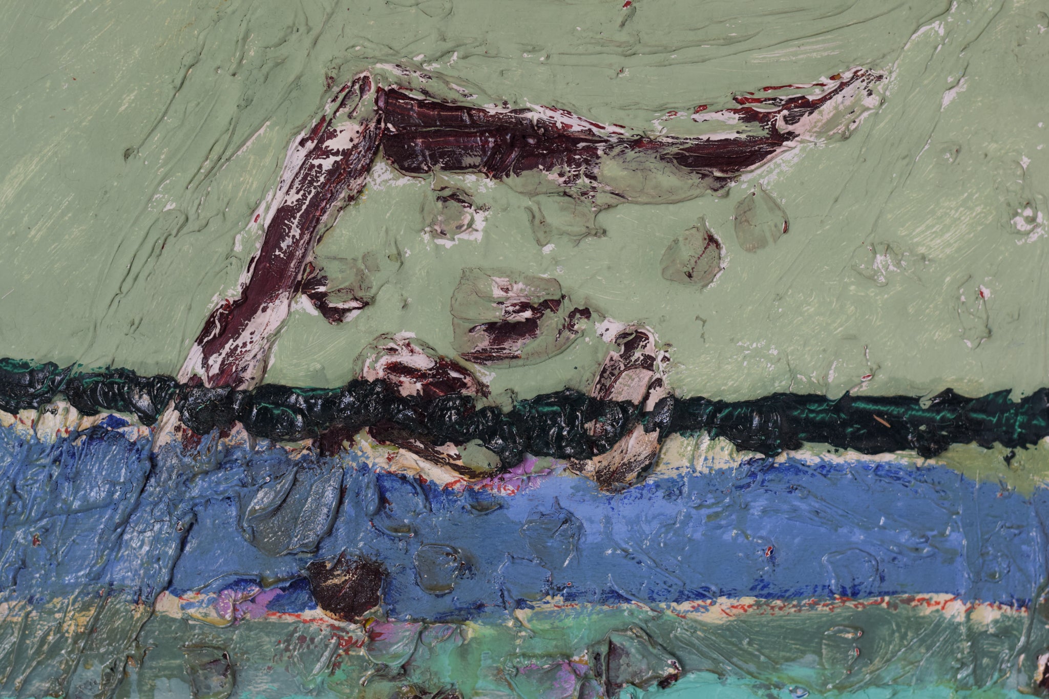 Artwork by Unknown, Abstract Painting in a Modernist Style, Made of Oil on canvas 