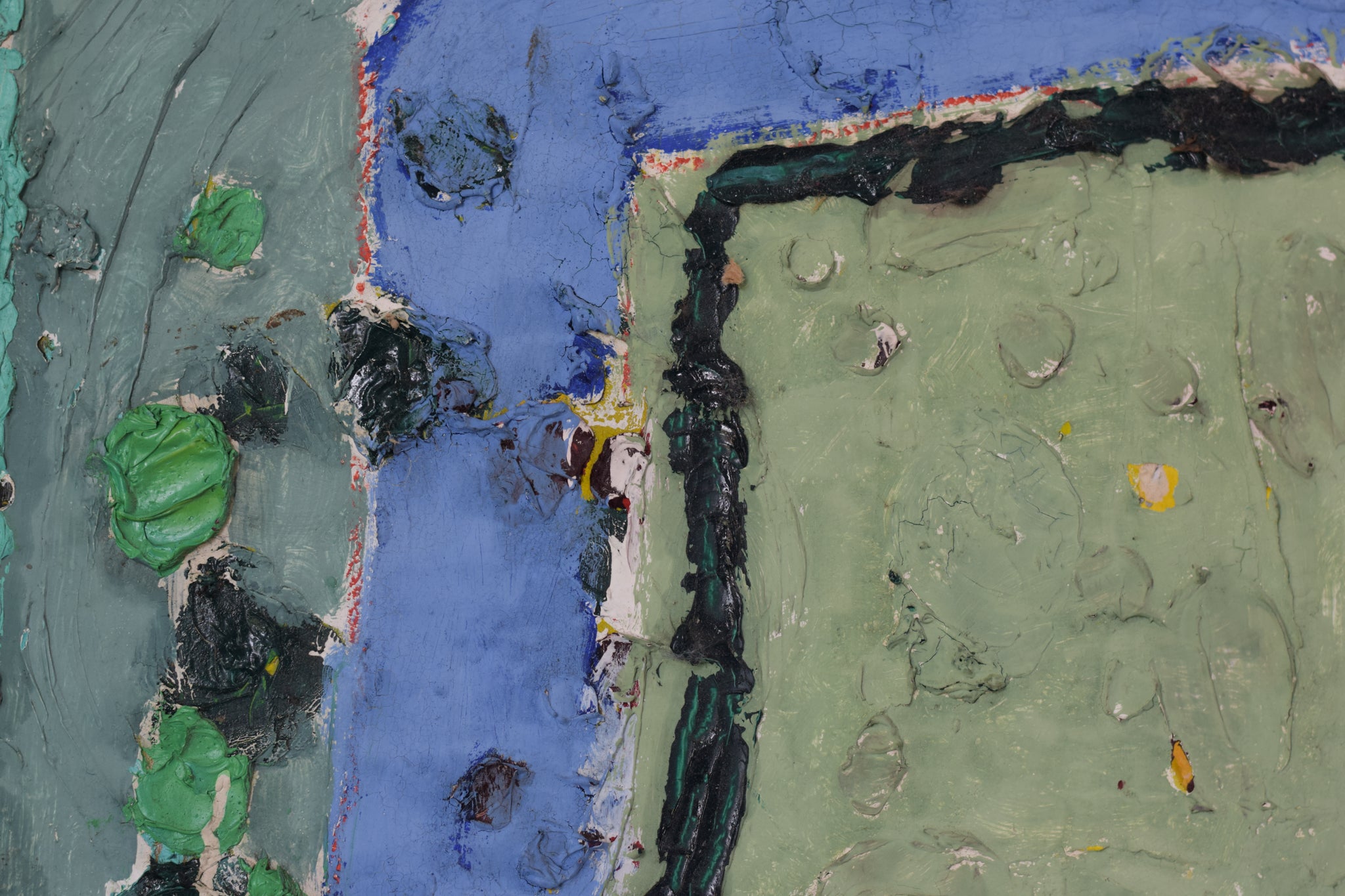 Artwork by Unknown, Abstract Painting in a Modernist Style, Made of Oil on canvas 