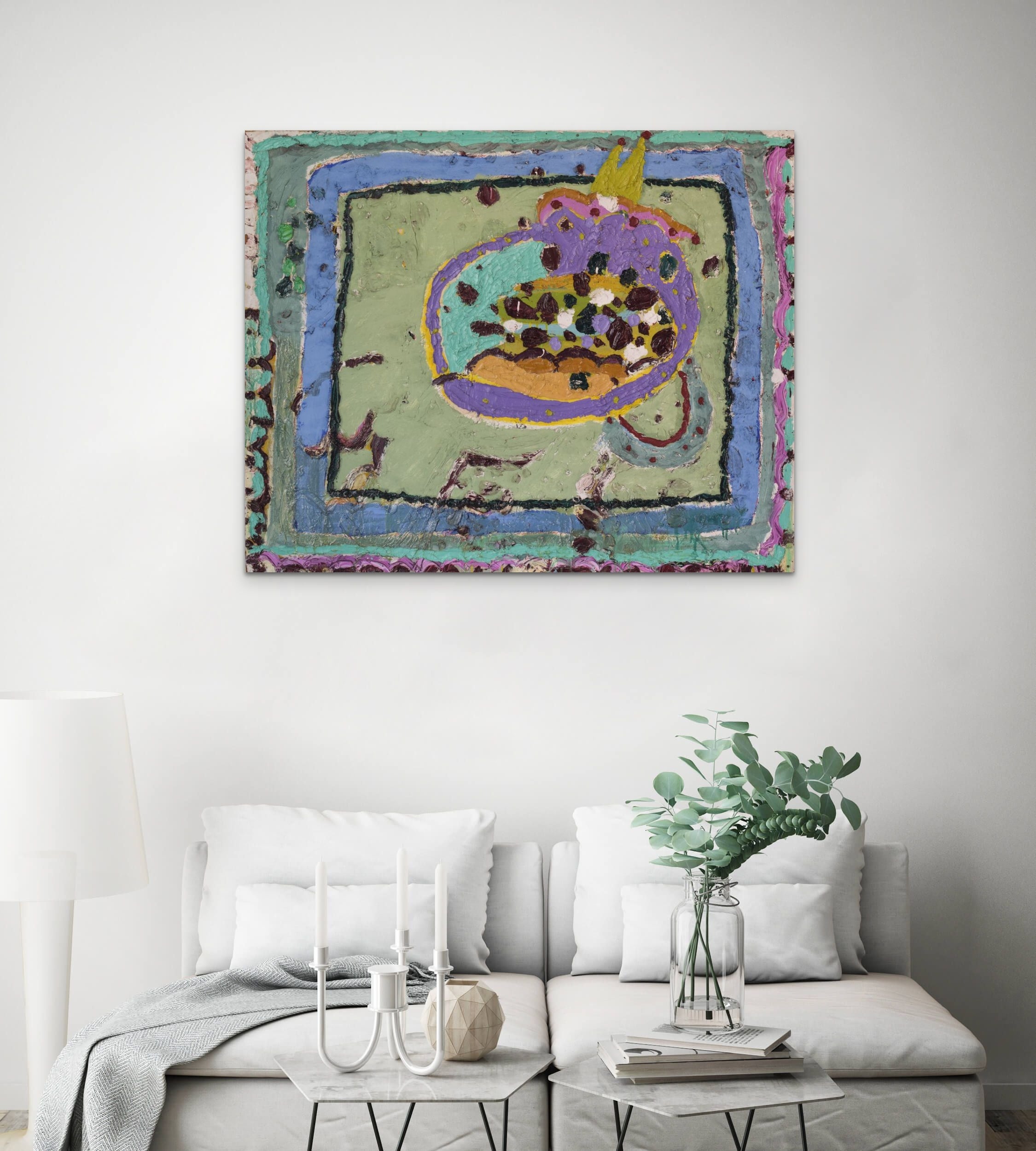 Artwork by Unknown, Abstract Painting in a Modernist Style, Made of Oil on canvas 