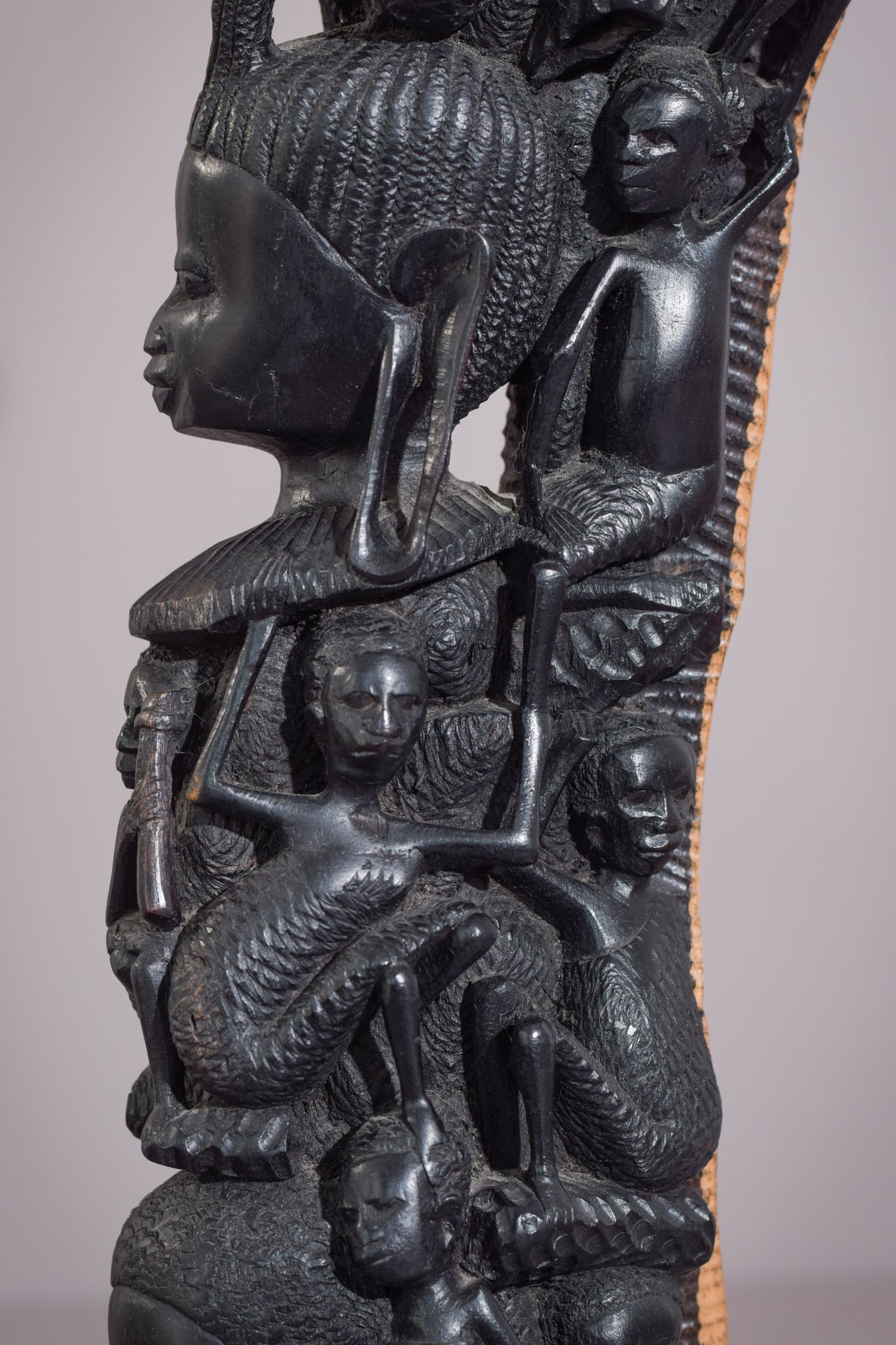 Artwork by Unknown, African - Figural Post Carving, Made of Wood 