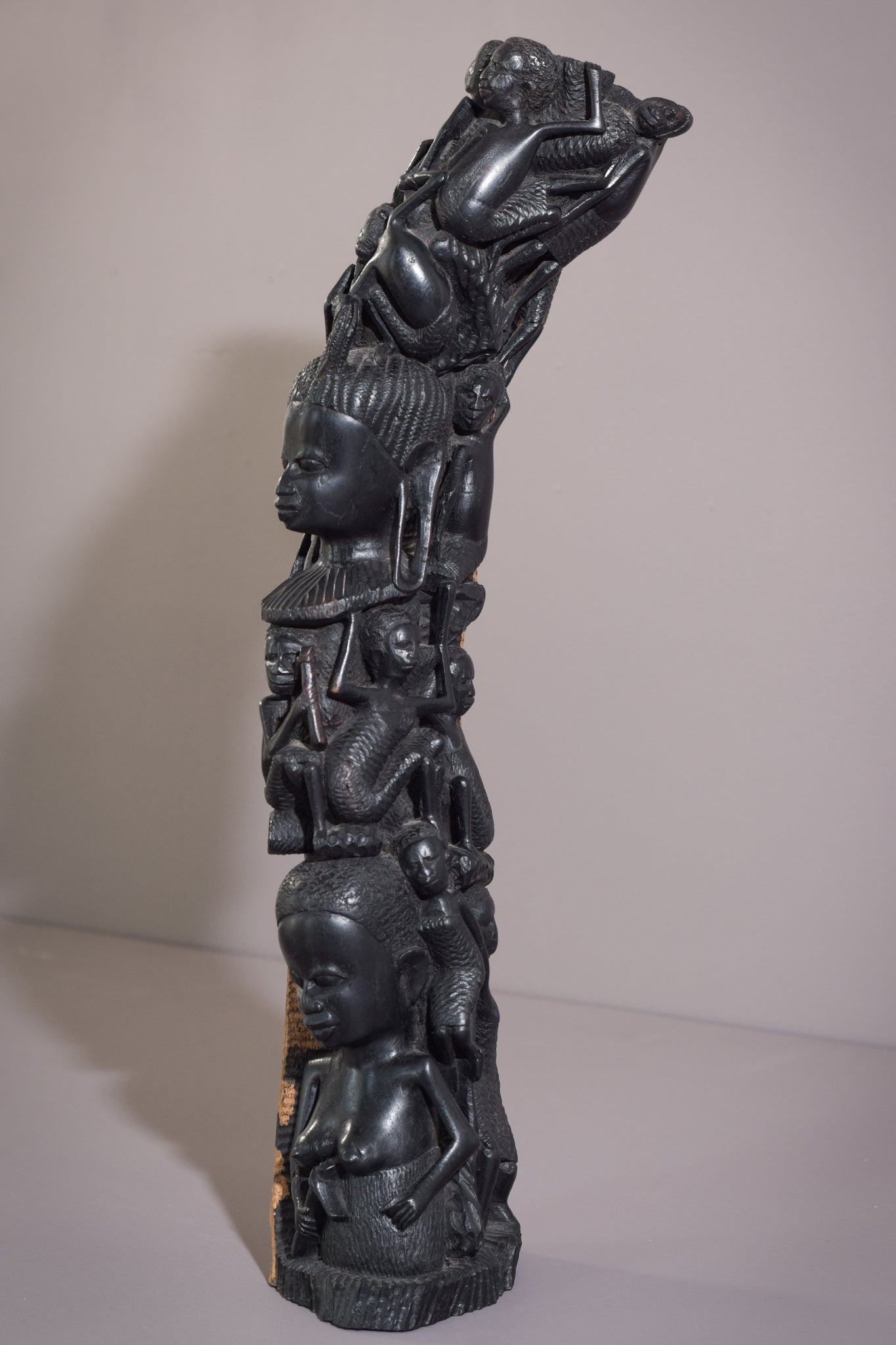Artwork by Unknown, African - Figural Post Carving, Made of Wood 